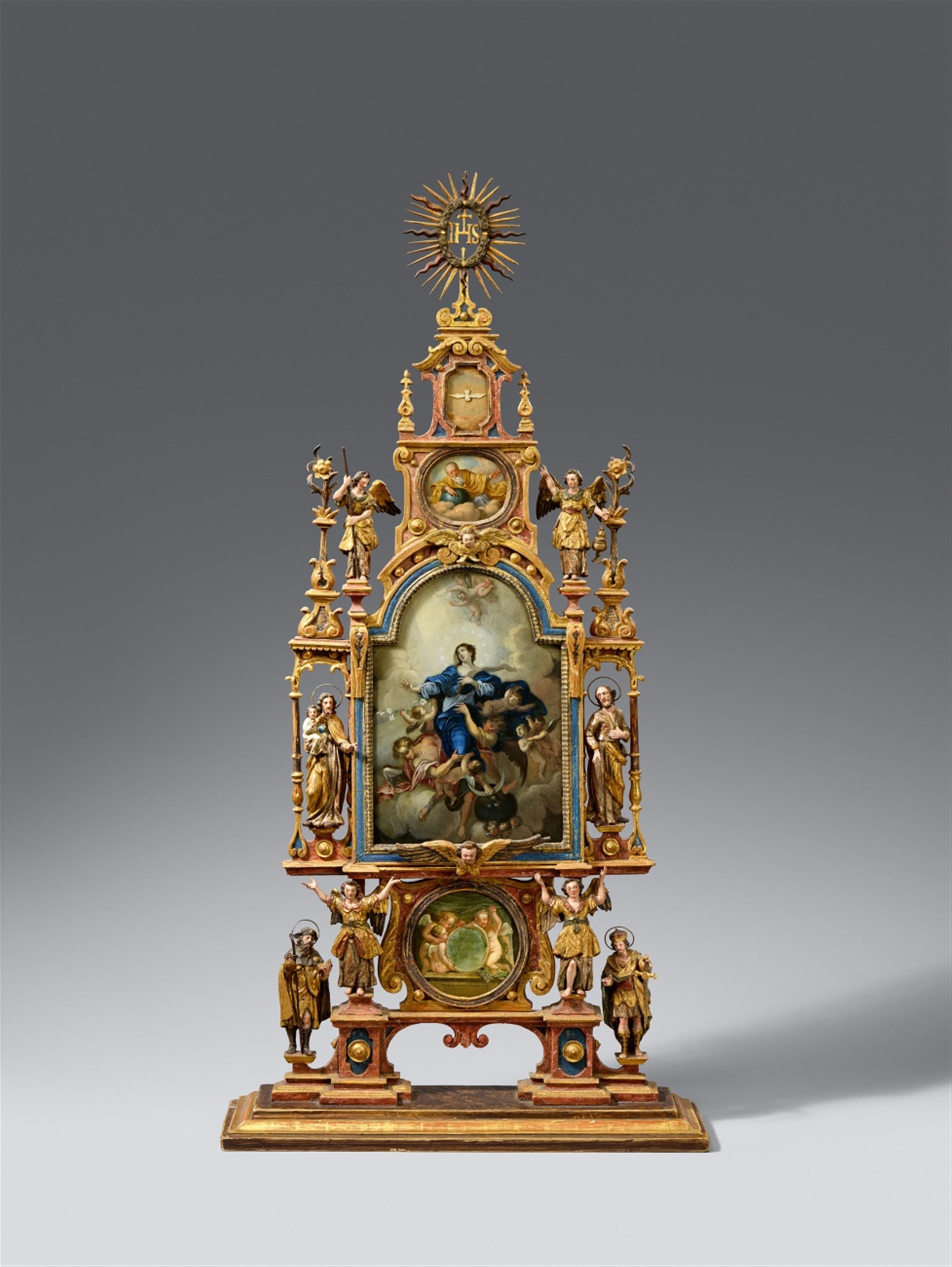 Süddeutsch Ende 18. Jahrhundert - Hausaltar mit der Himmelfahrt Mariens - image-1