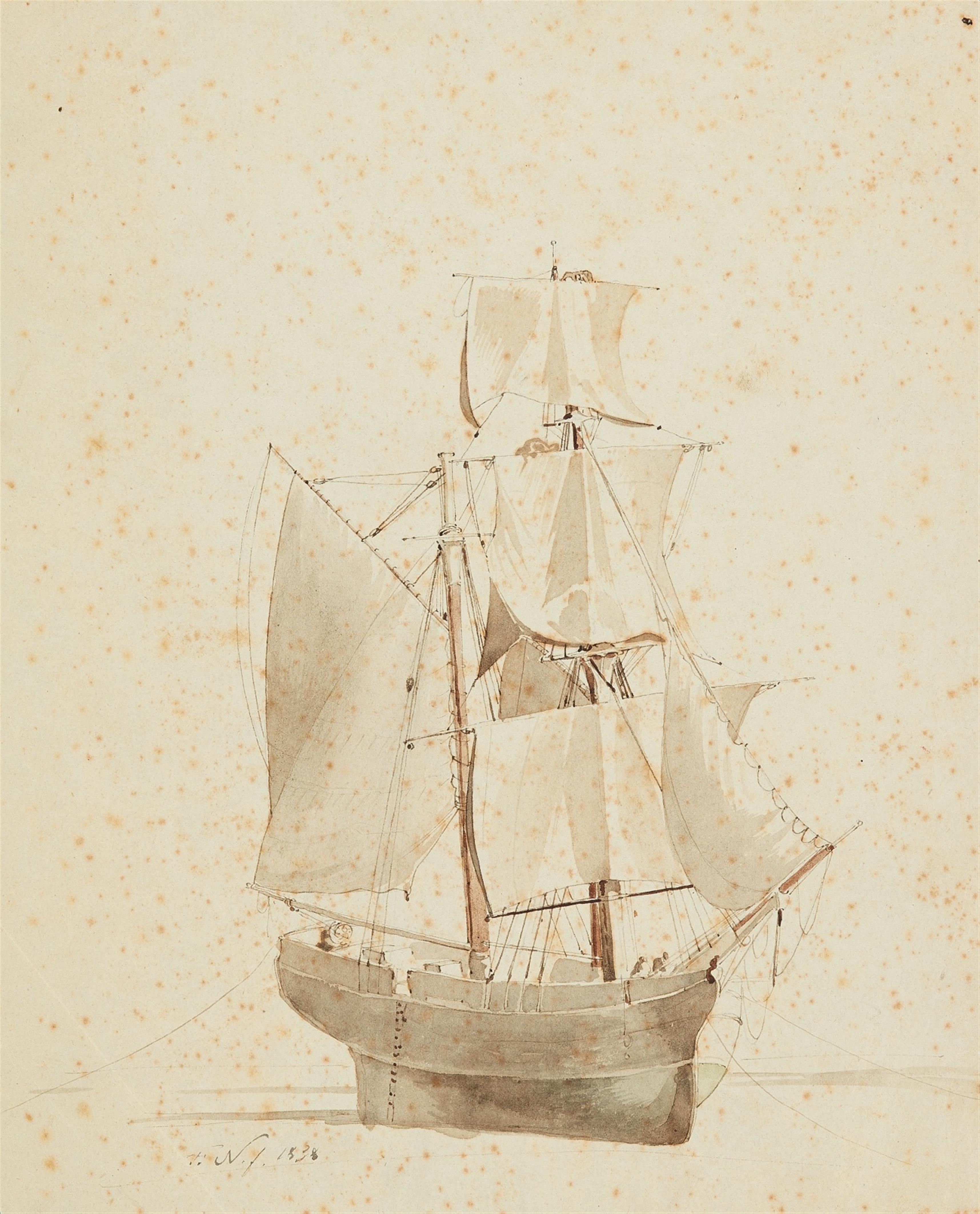 Friedrich Nerly - Segelschiff zu Wasser - image-1