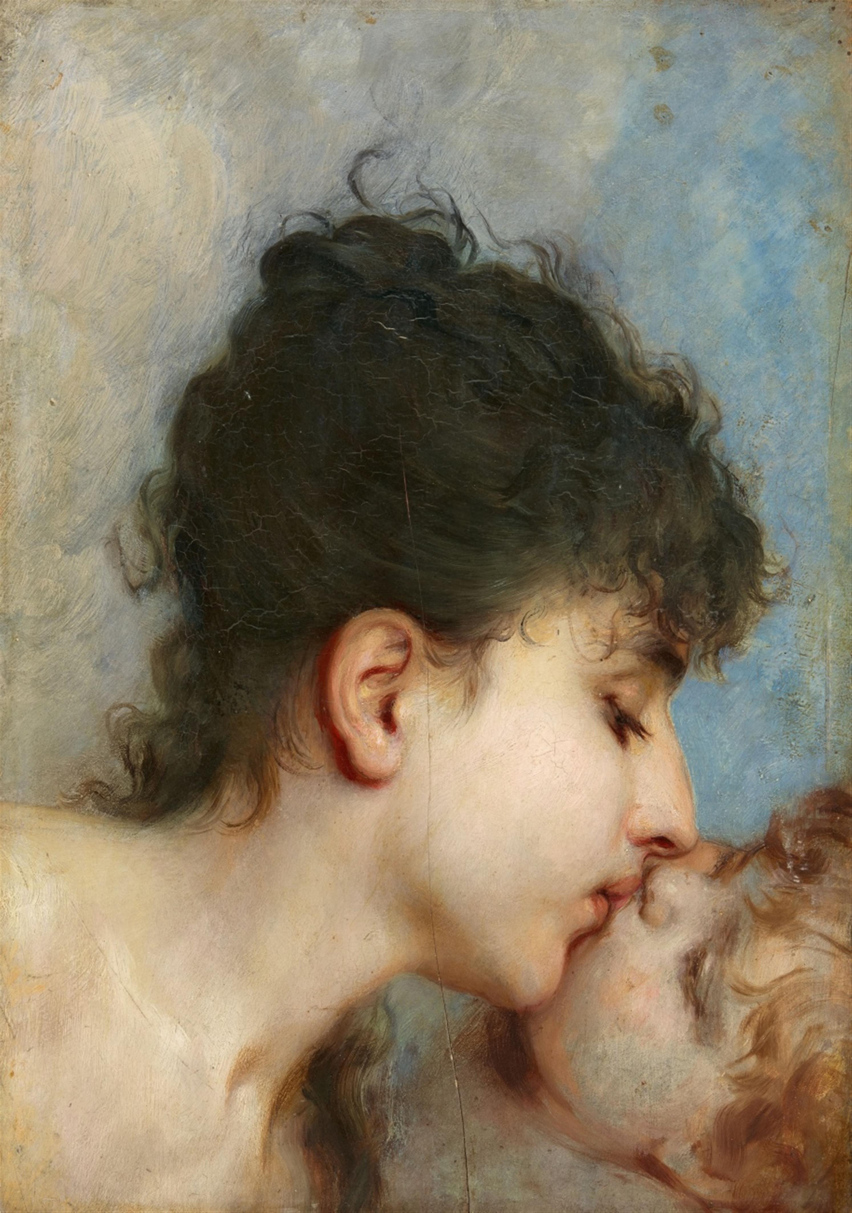 Unknown Artist 19th century - The Kiss - image-1