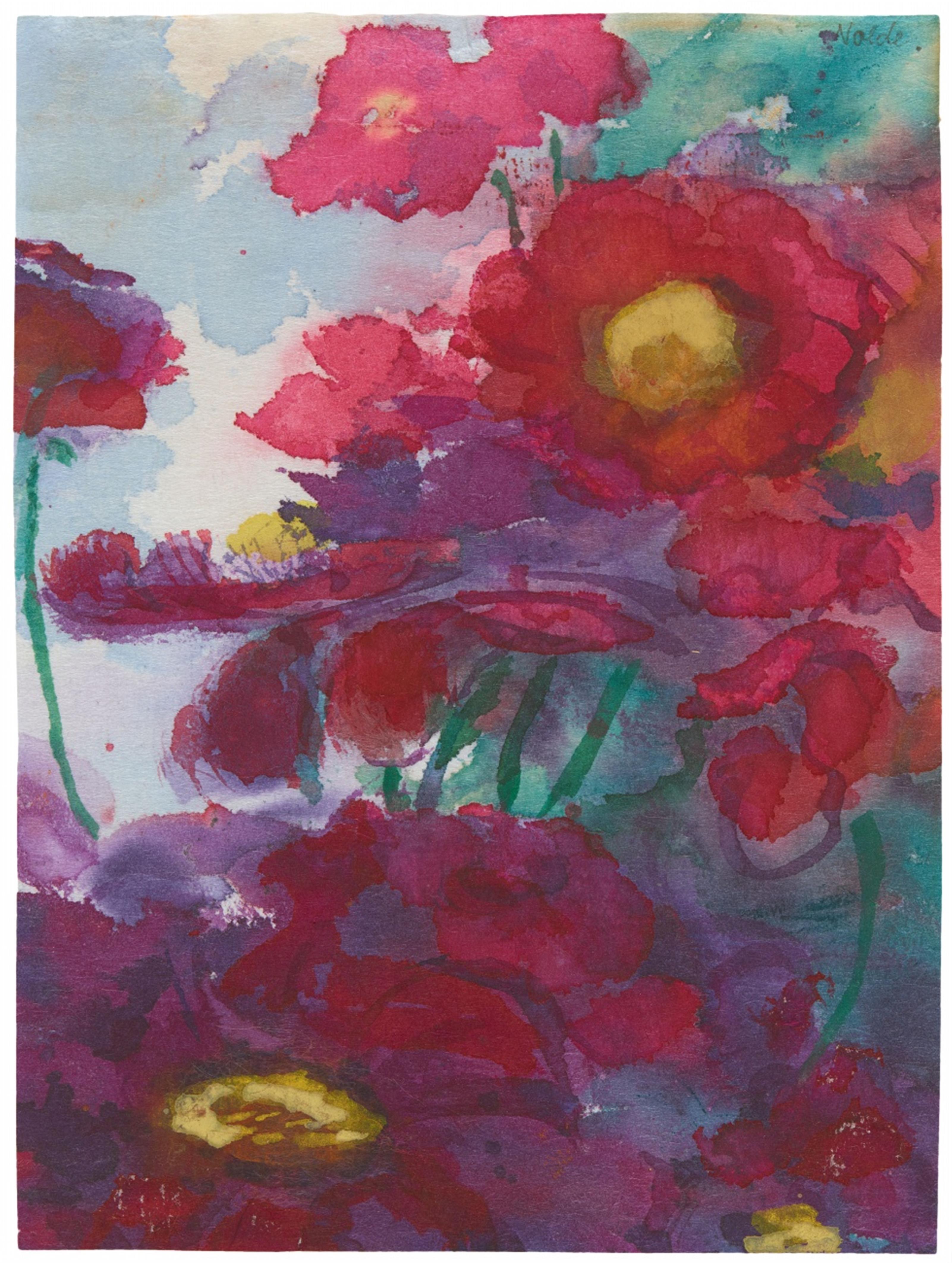 Emil Nolde - Rote Päonien (Sommerblumen) - image-1