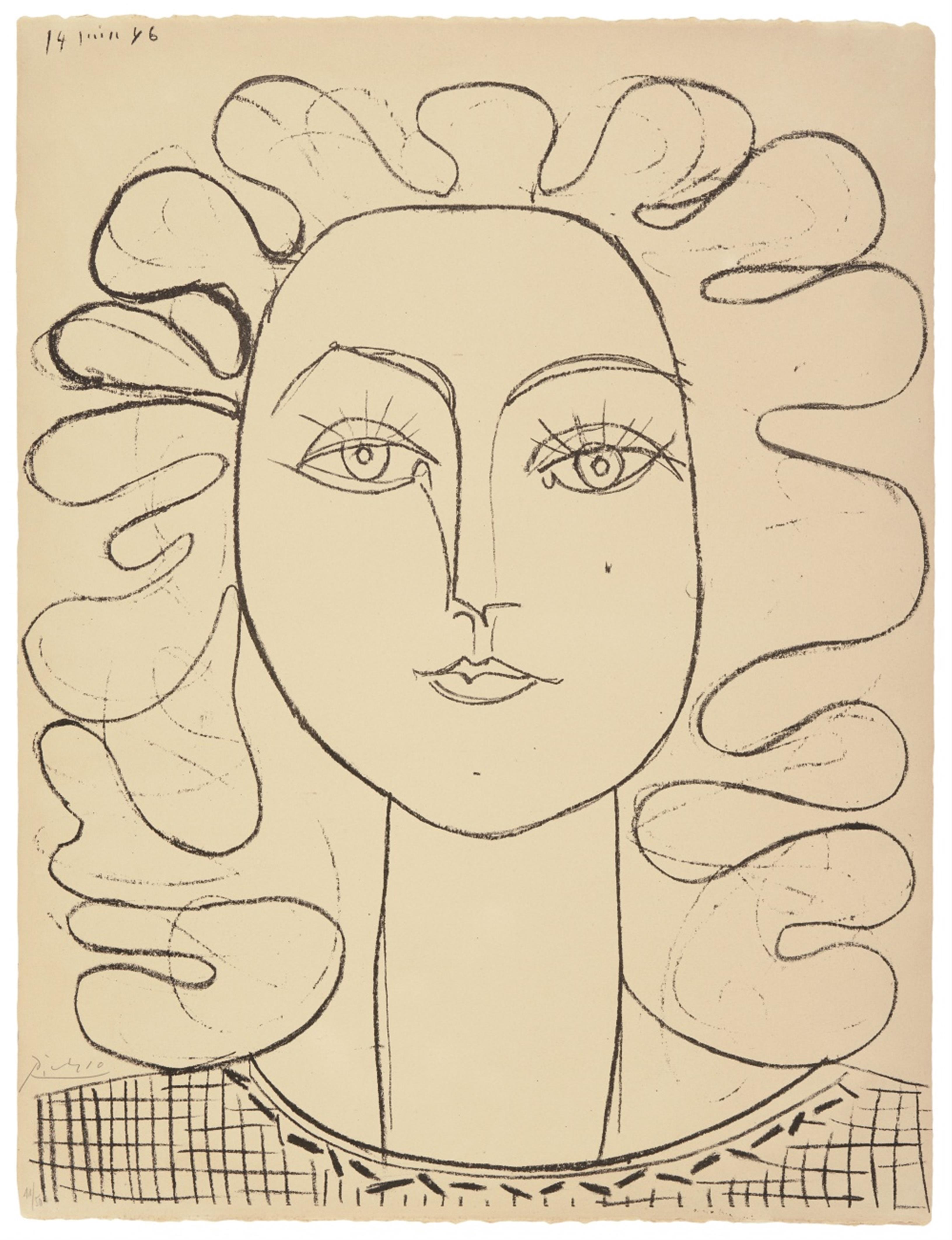 Pablo Picasso - Françoise aux cheveux ondulés - image-1