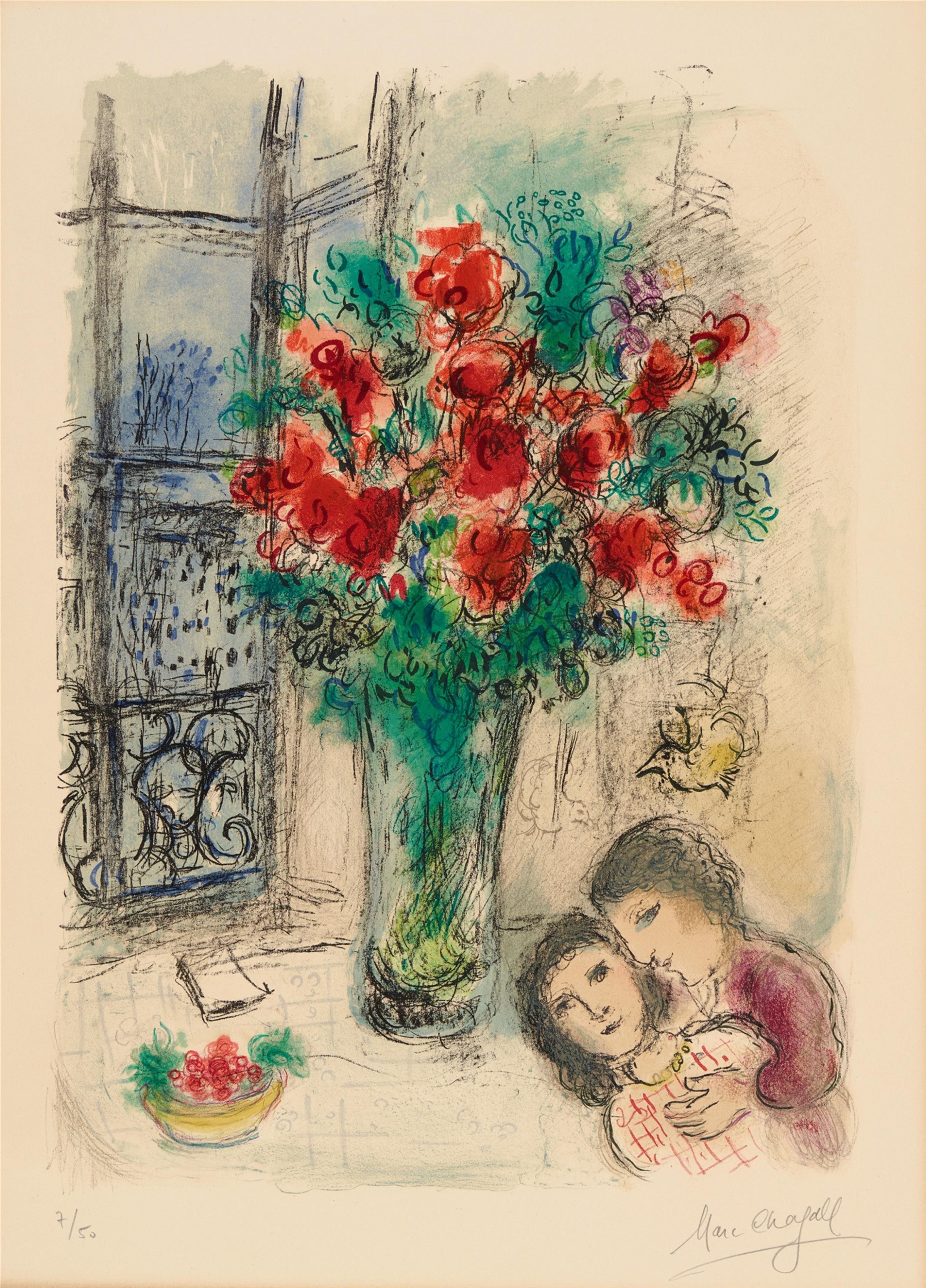 Marc Chagall - Les Fleurs rouges - image-1