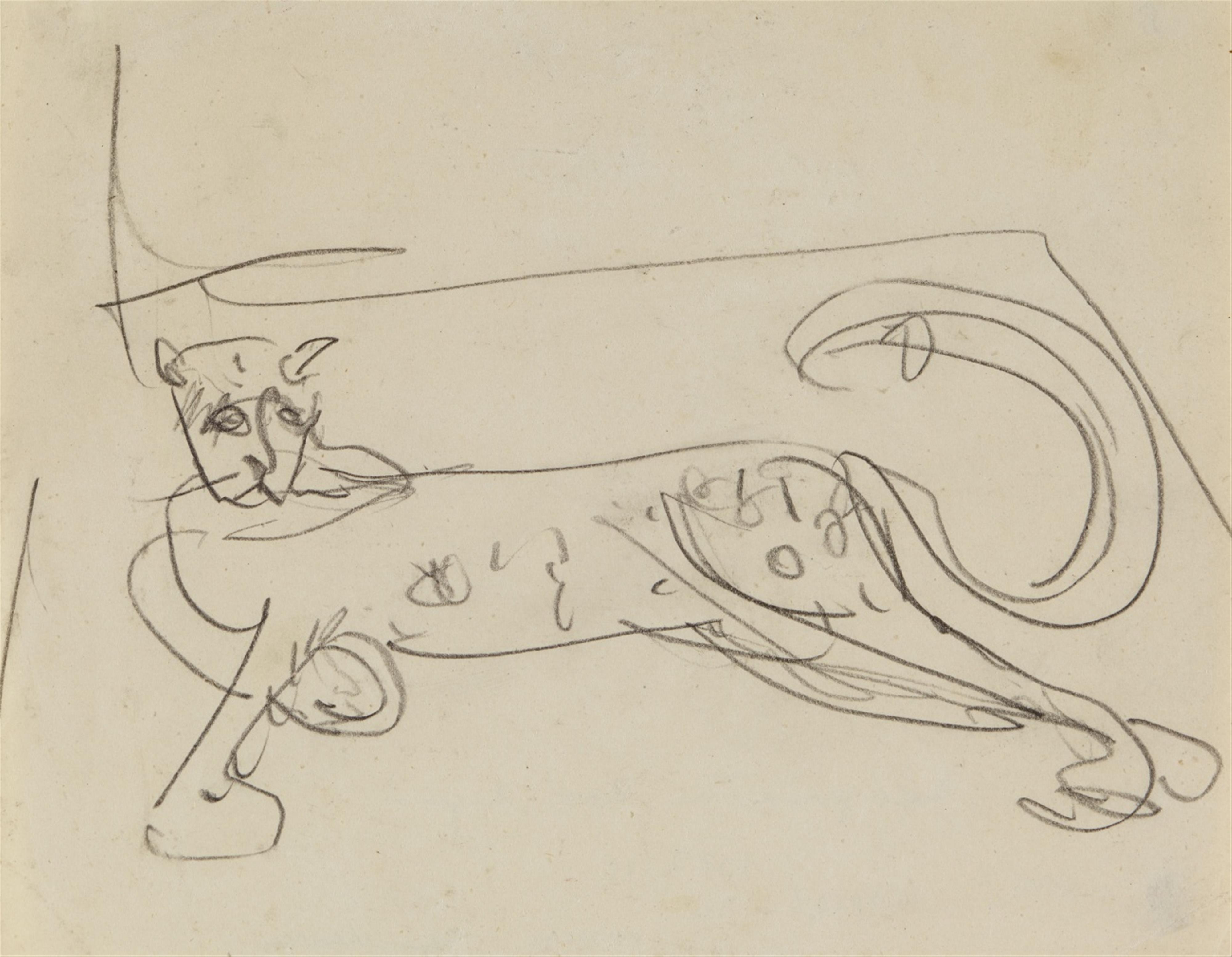 Ernst Ludwig Kirchner - Liegender Leopard - image-1