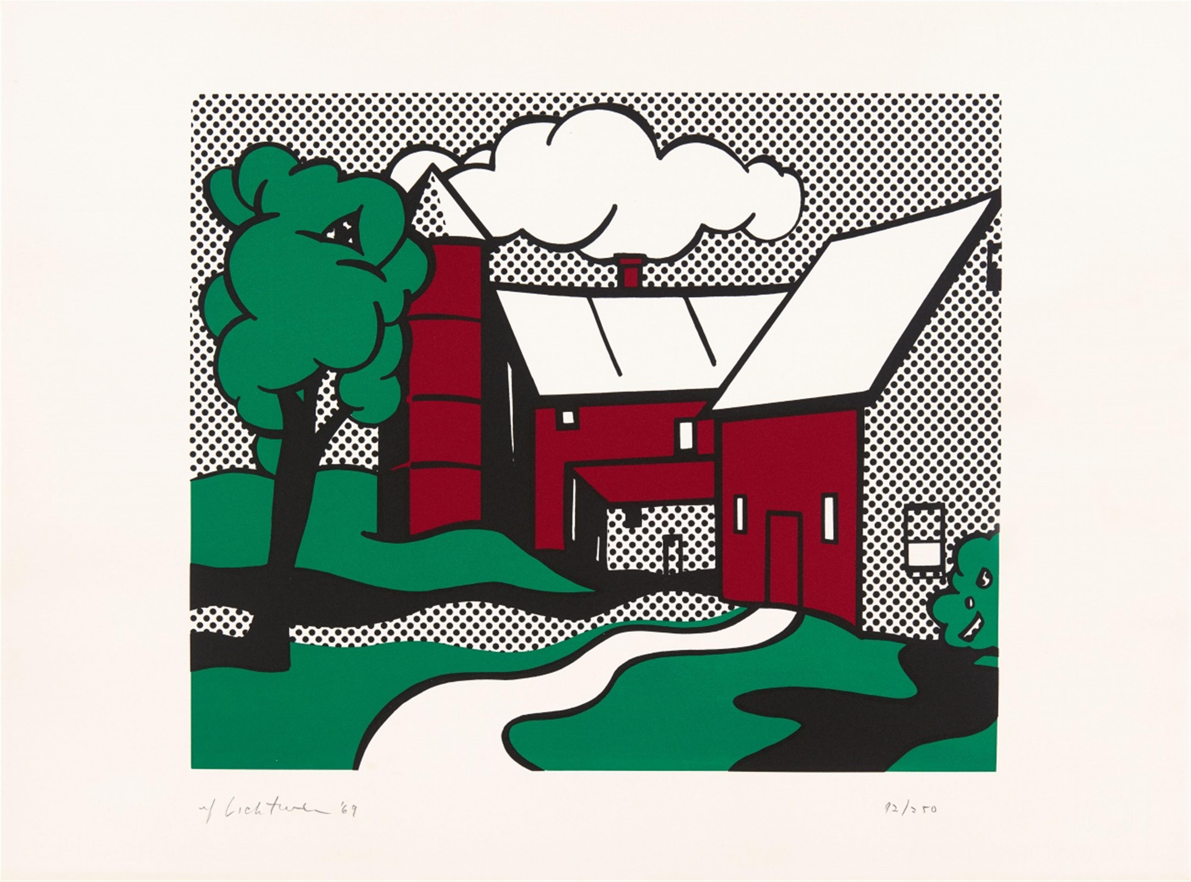 Roy Lichtenstein - Red Barn - image-1