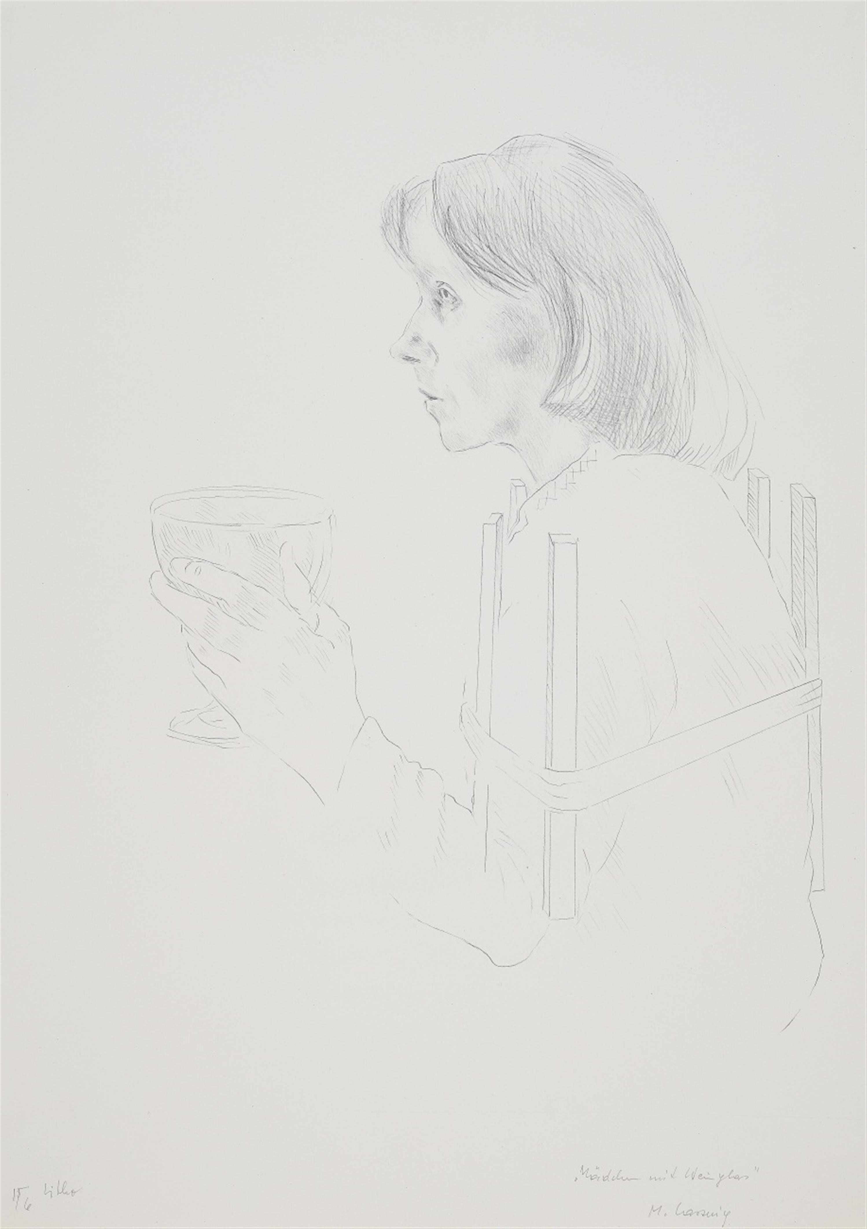 Maria Lassnig - Mädchen mit Weinglas - image-1