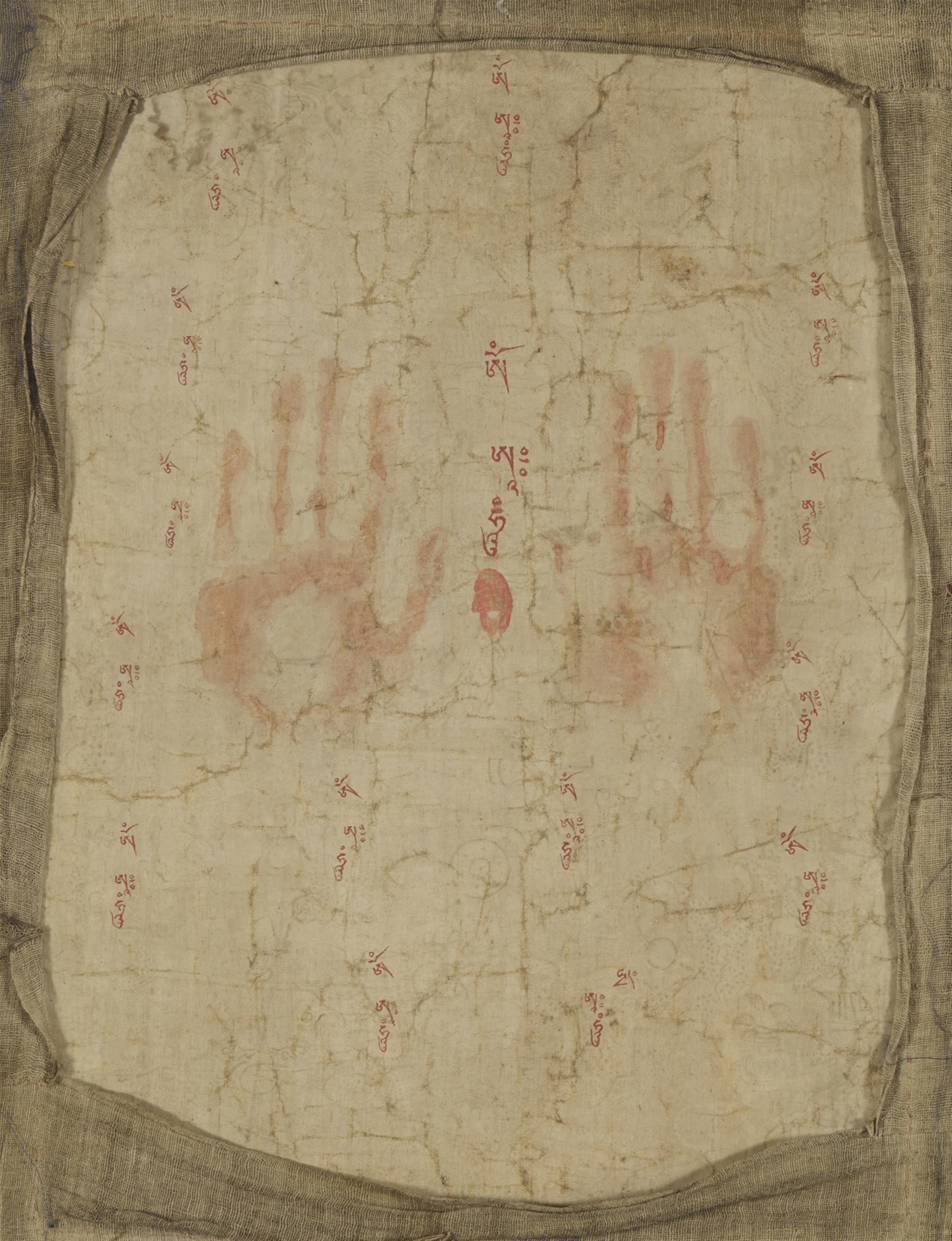 Zwei thangkas mit der Darstellung von zwei Schutzgottheiten. Mongolei. 19. Jh. - image-2
