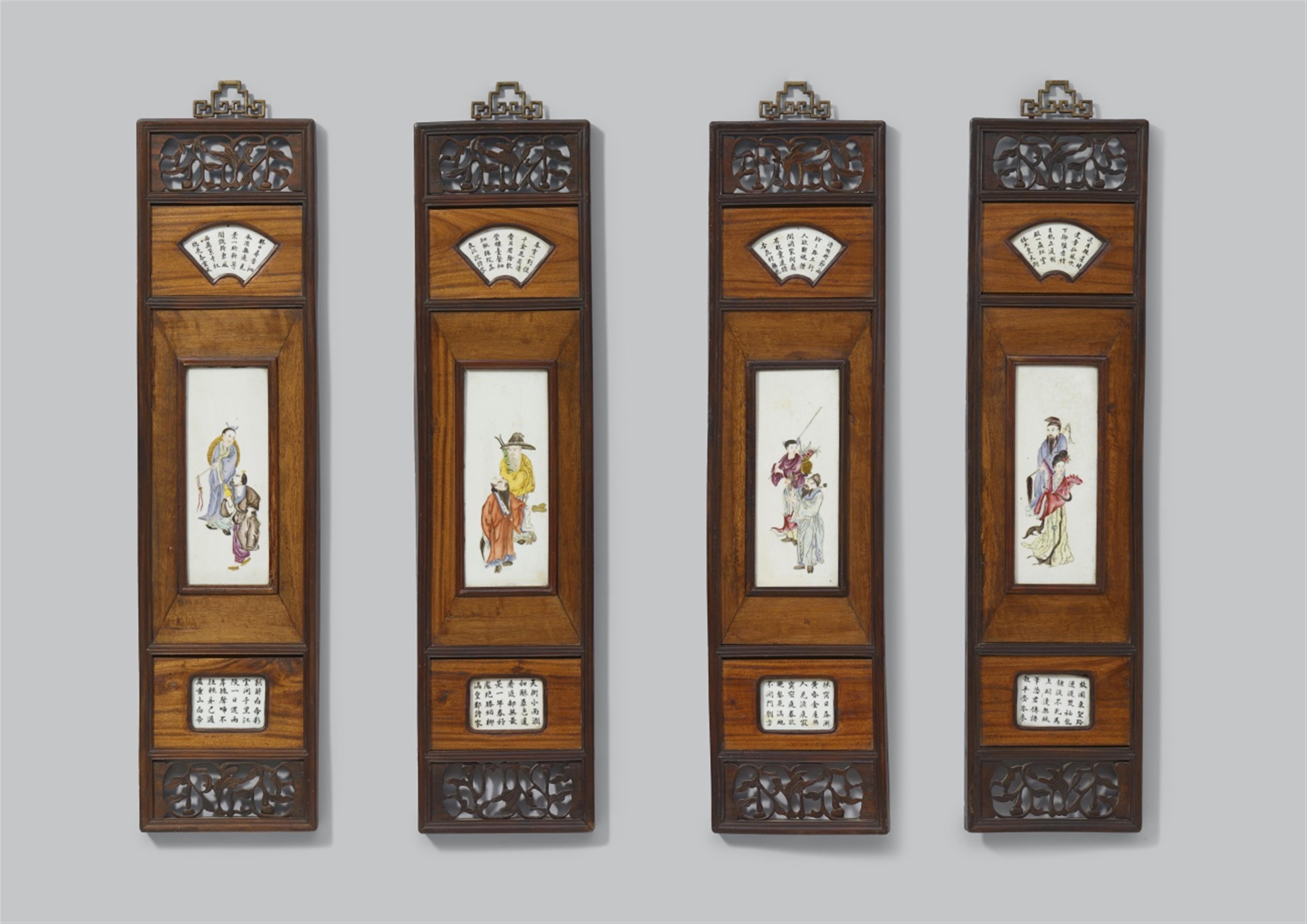 A set of four rectangular plaques. 20th century - image-1