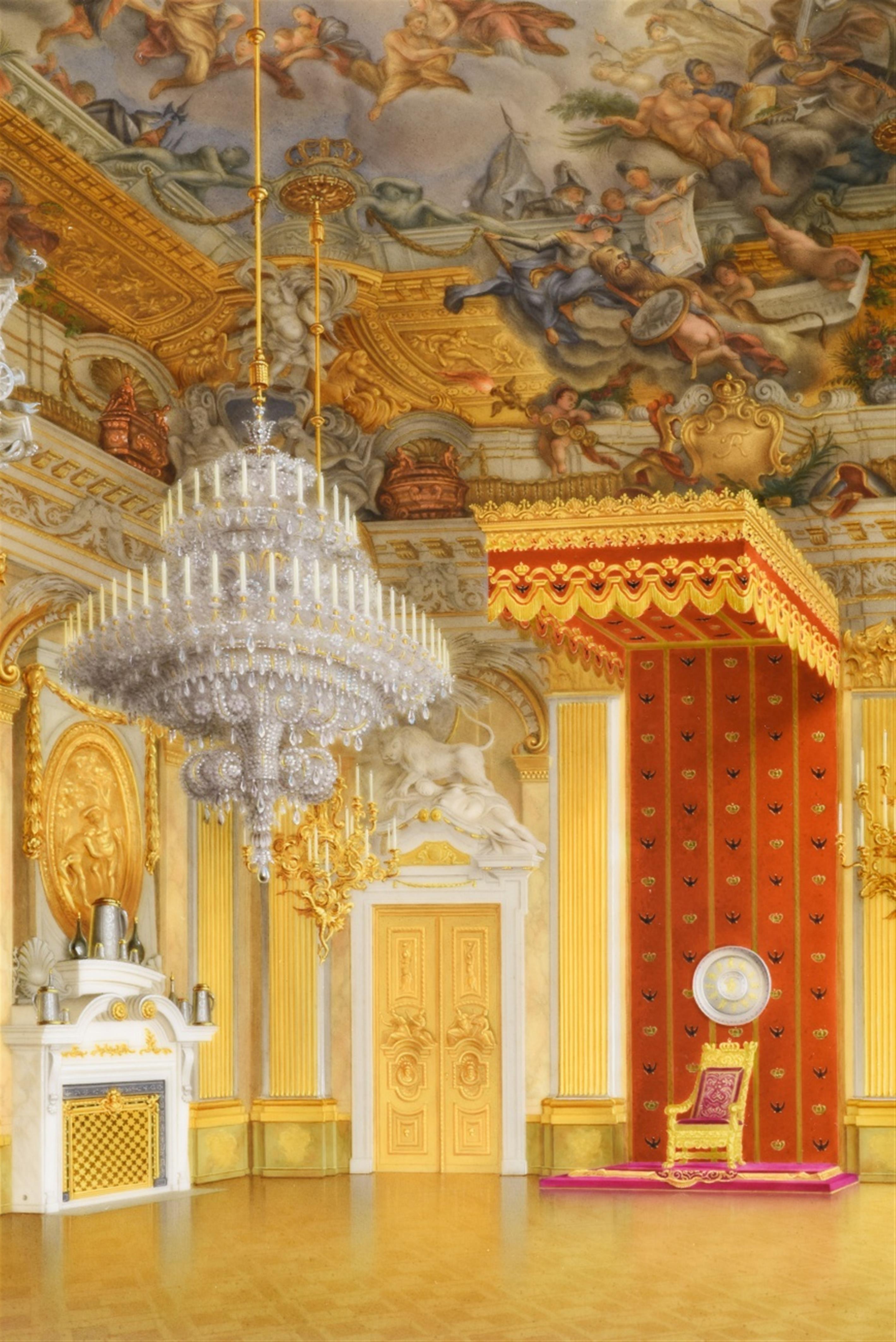 Porzellanbild mit Ansicht des Rittersaals - image-2