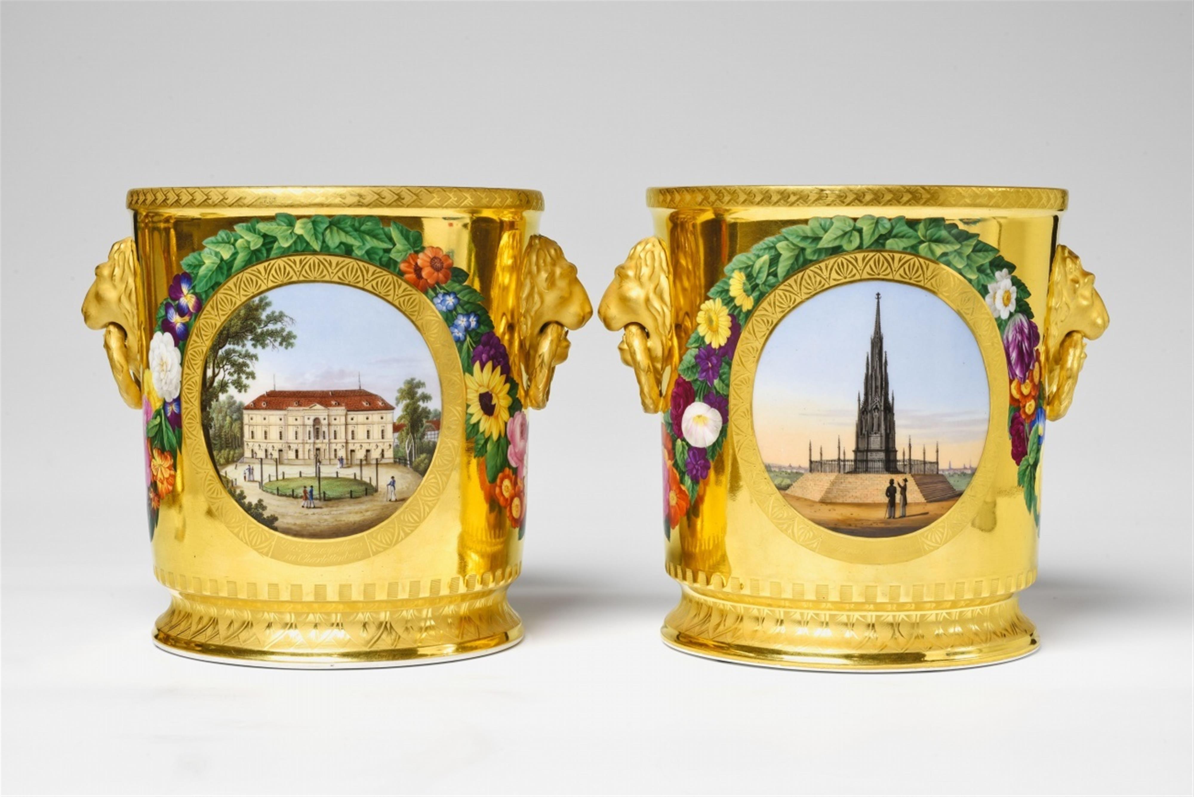 A pair of ice pails from the wedding service for Princess Louise of Prussia - image-1