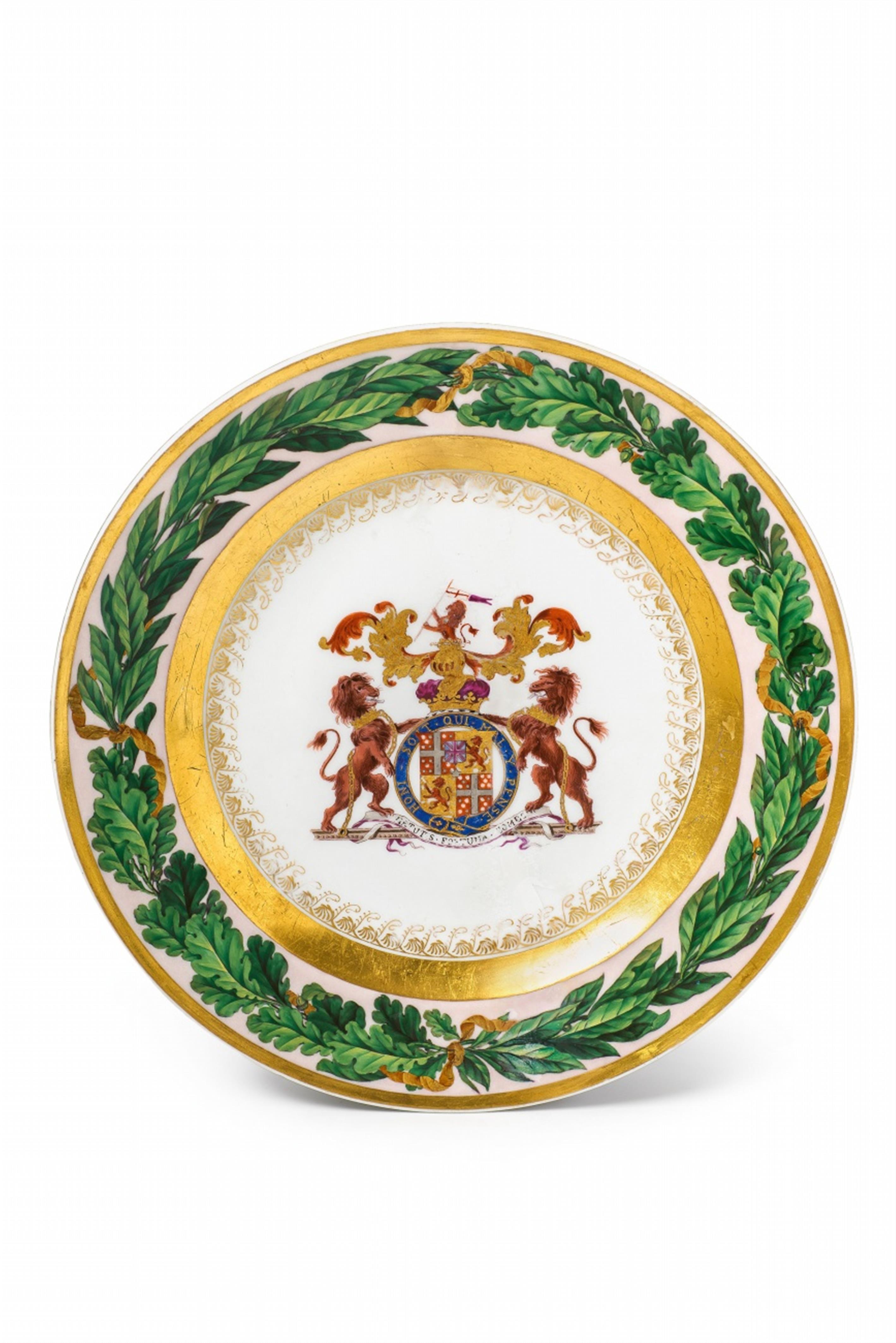 A rare dinner plate from the Berlin dinner service for the Duke of Wellington - image-1