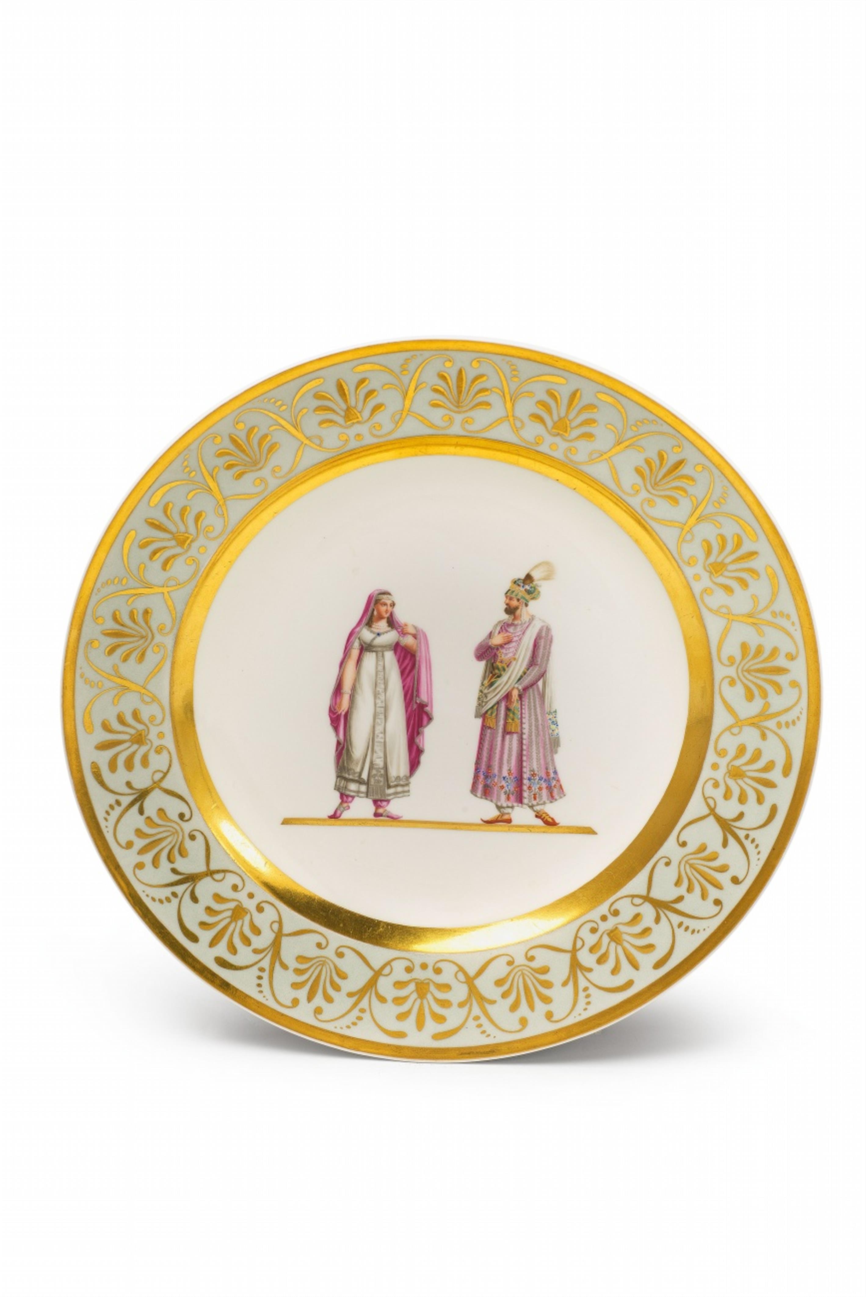 A Berlin KPM porcelain plate with a scene from Lalla Rûkh - image-1
