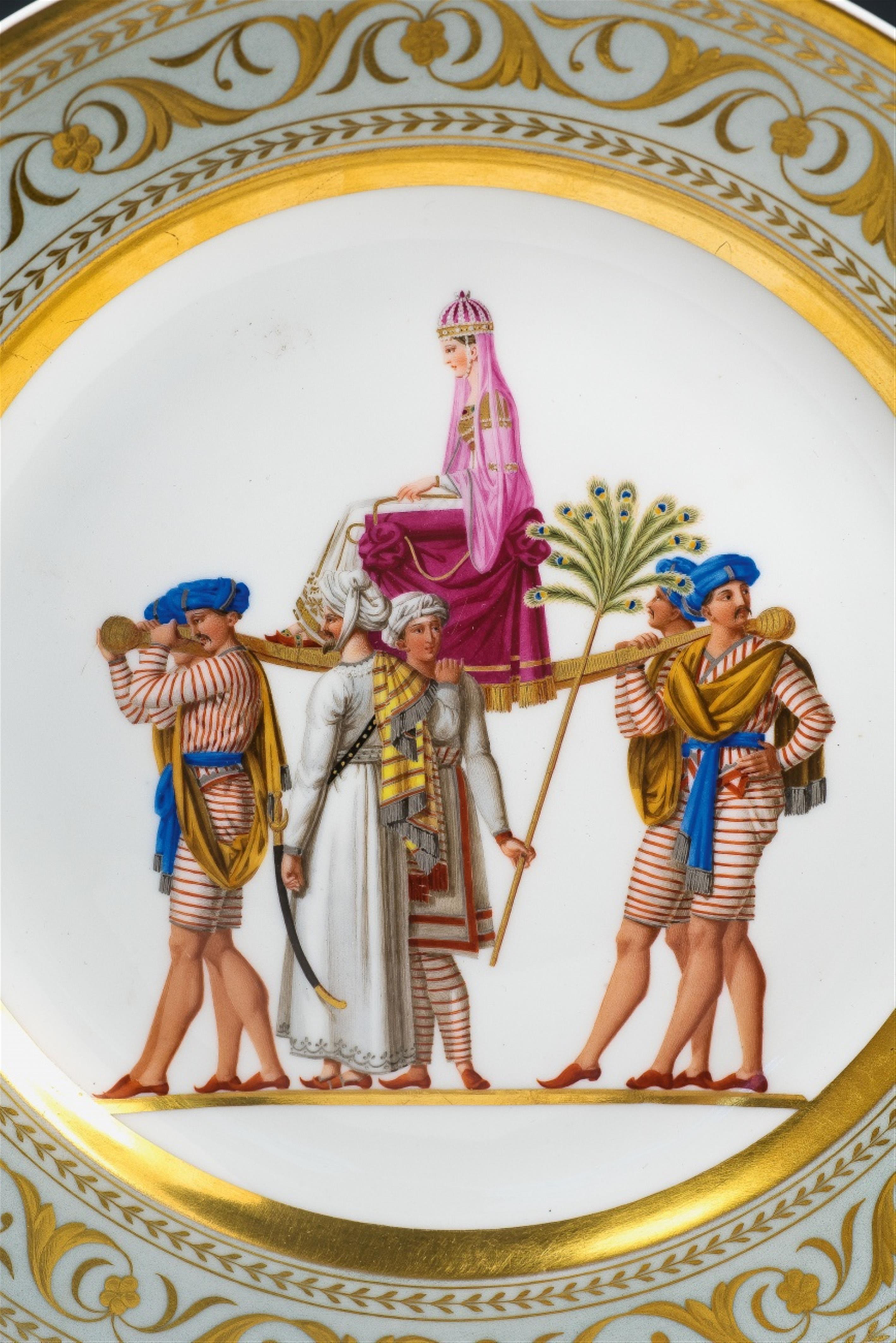 A Berlin KPM porcelain plate with a scene from Lalla Rûkh - image-2
