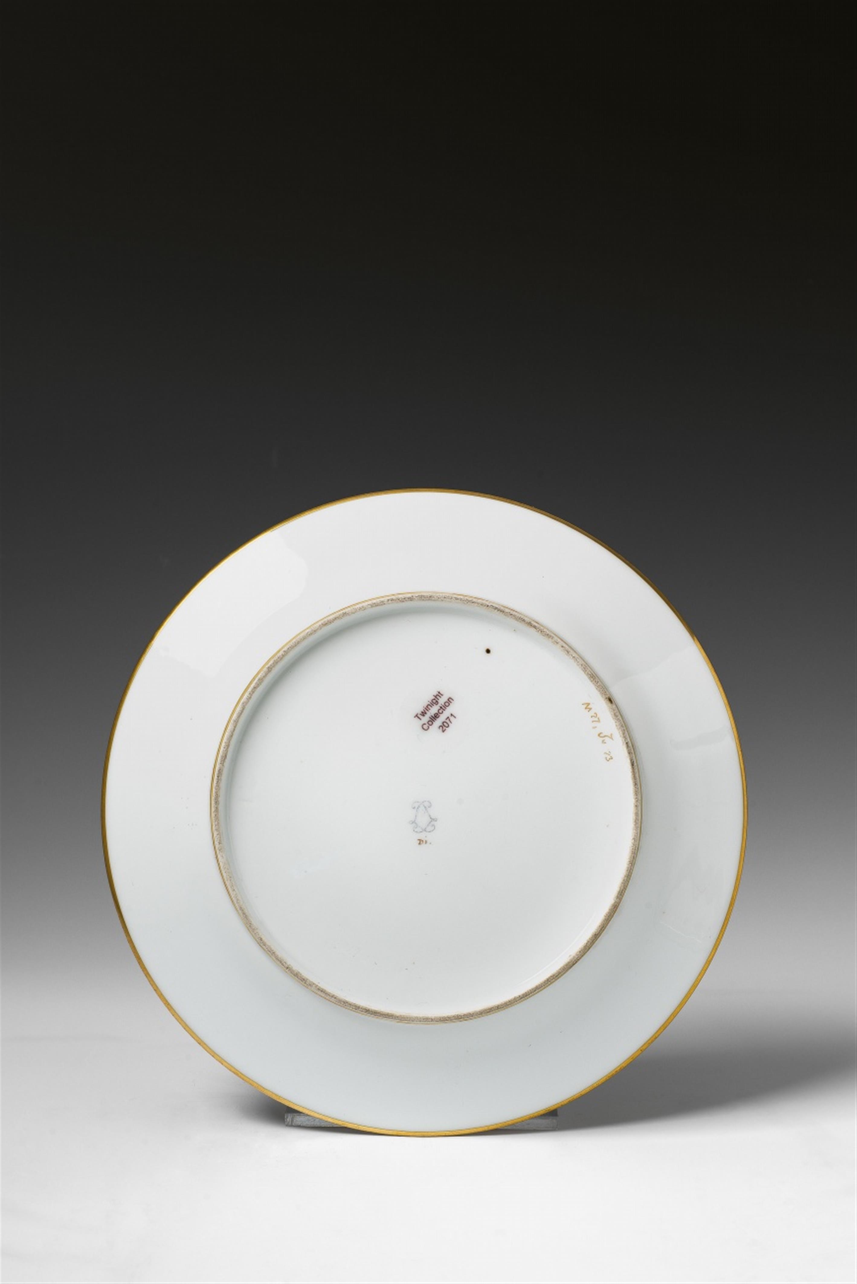 A Sèvres porcelain plate with a cameo portrait of Aeneas - image-3
