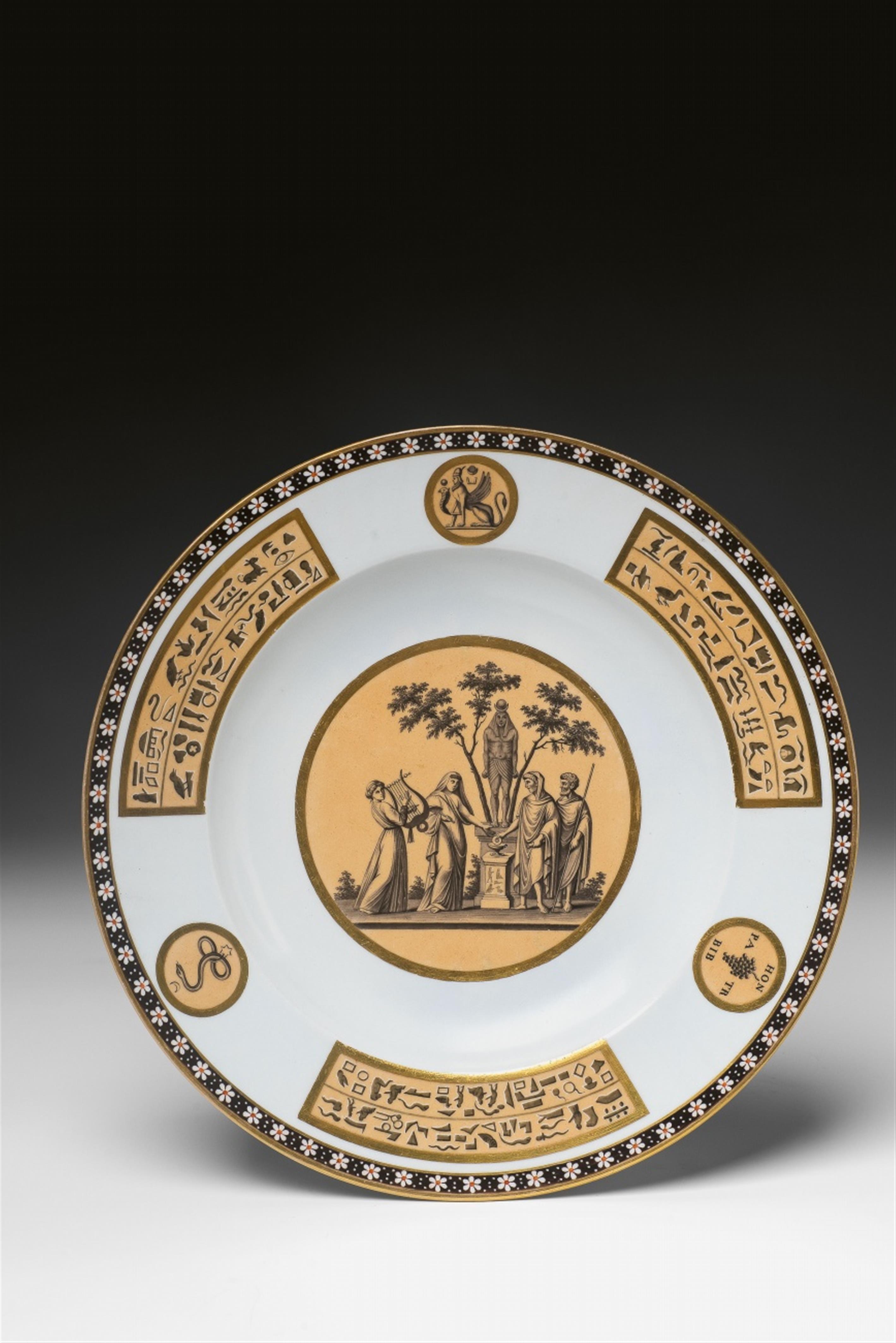 A Sorgenthal porcelain plate in the Egyptian taste - image-2
