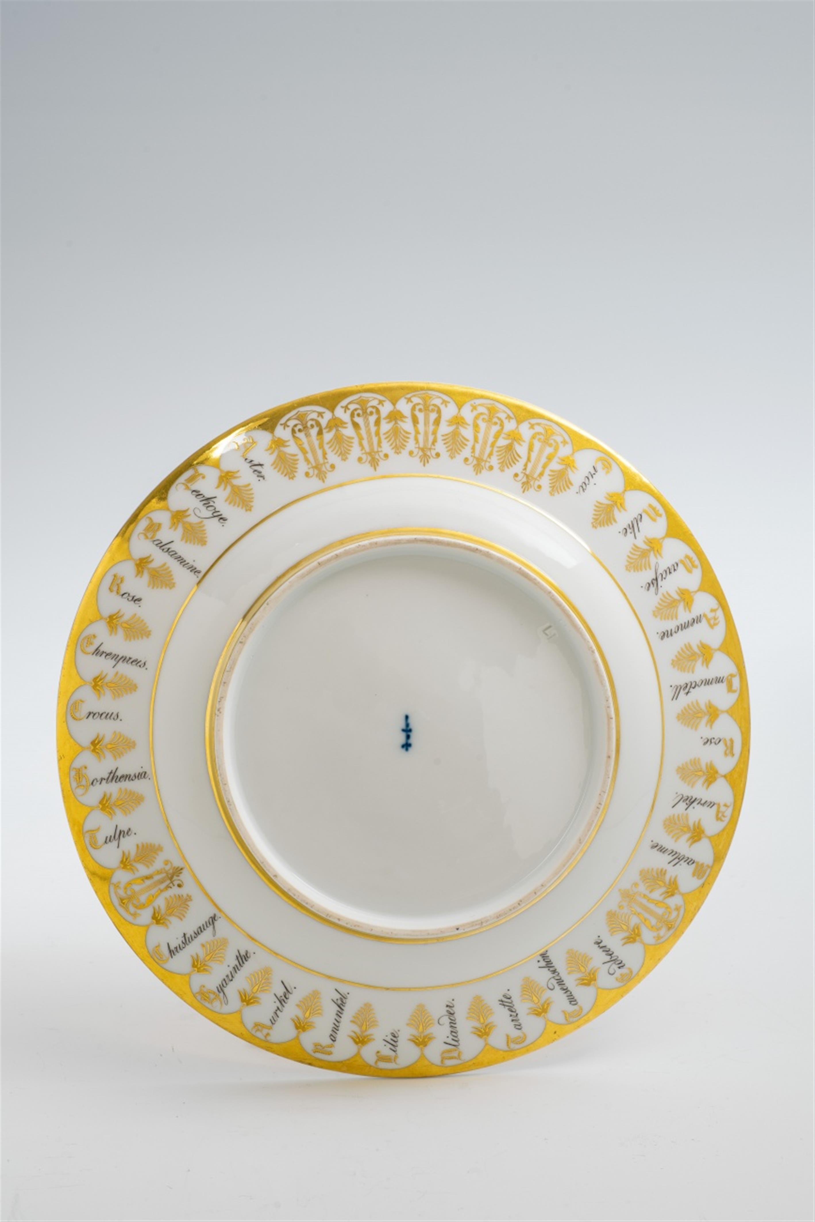 A Berlin KPM painted micromosaic porcelain plate made for the royal court - image-2