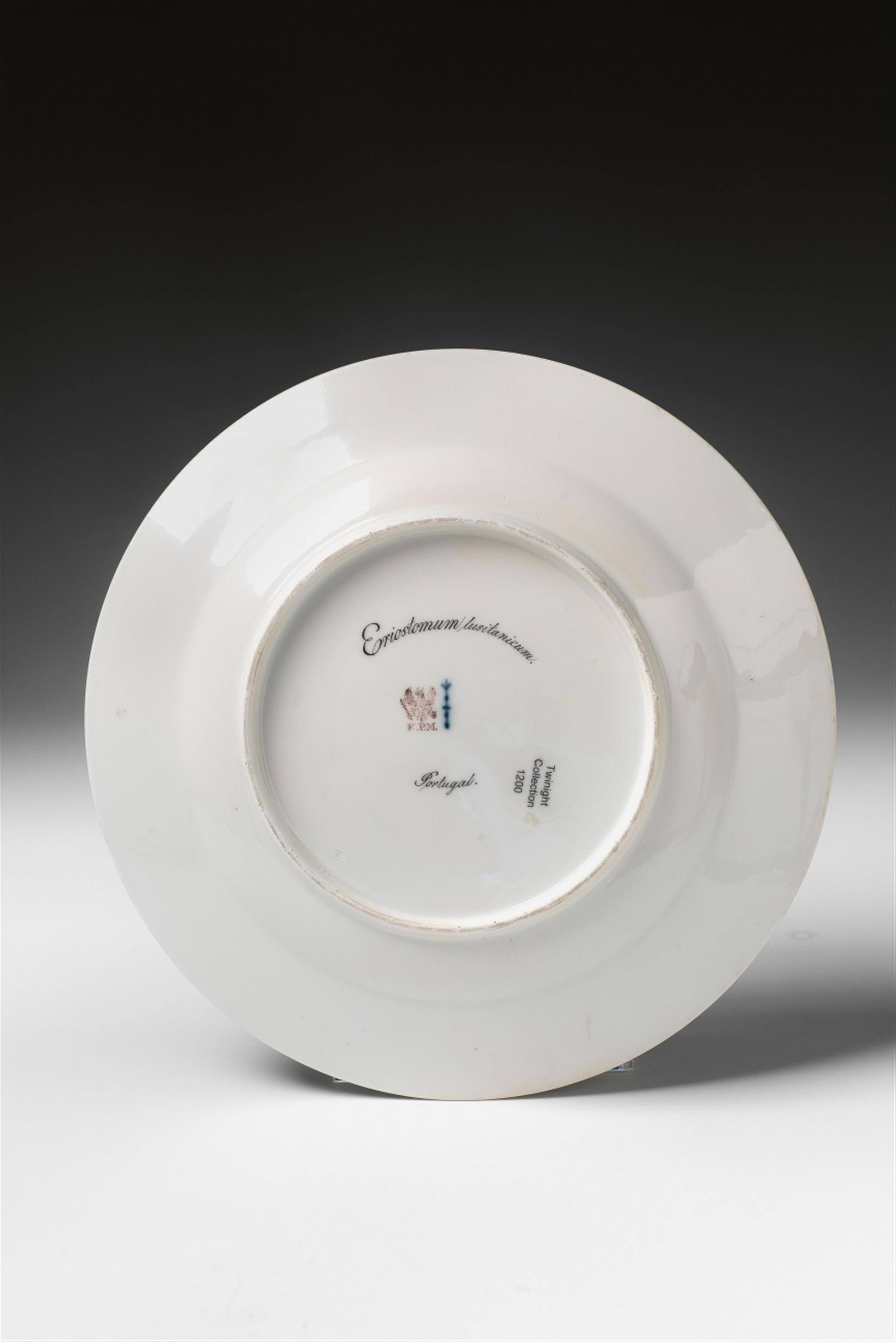 A Berlin KPM porcelain plate with a botanical motif - image-2