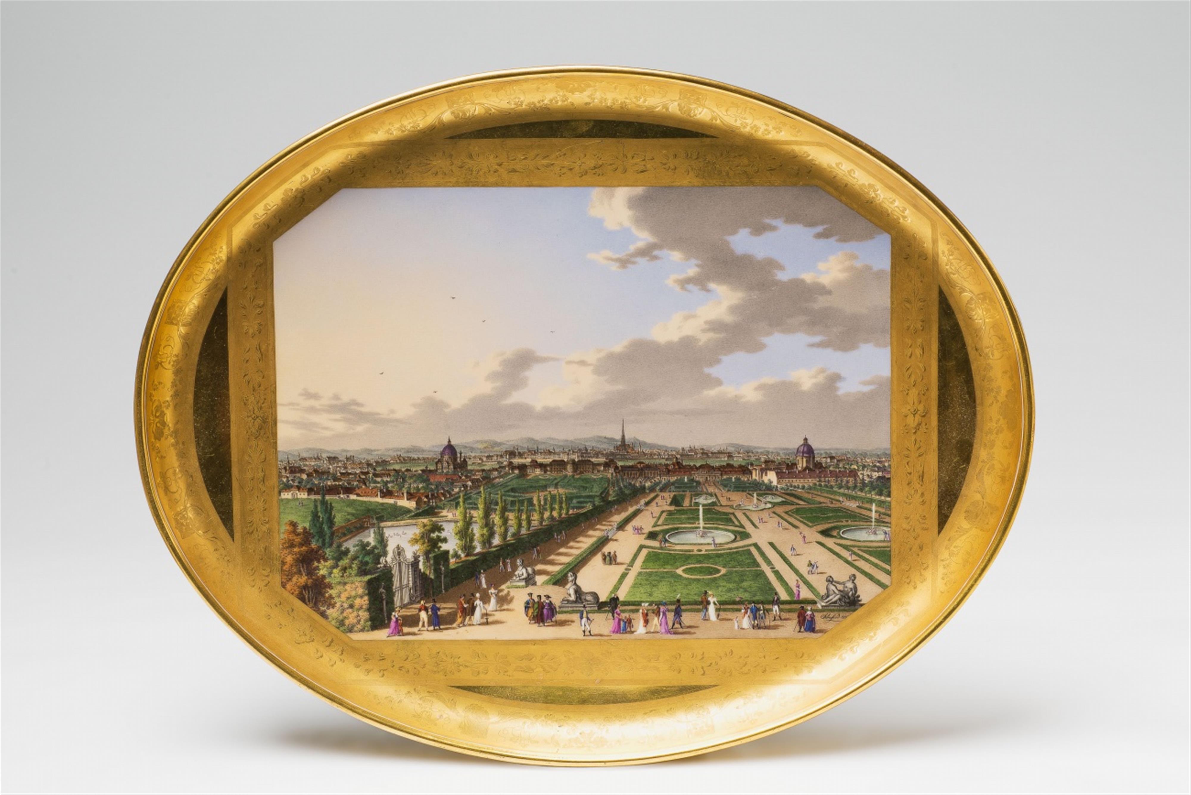 A Niedermayer porcelain déjeuner with views of imperial palaces in Vienna - image-3