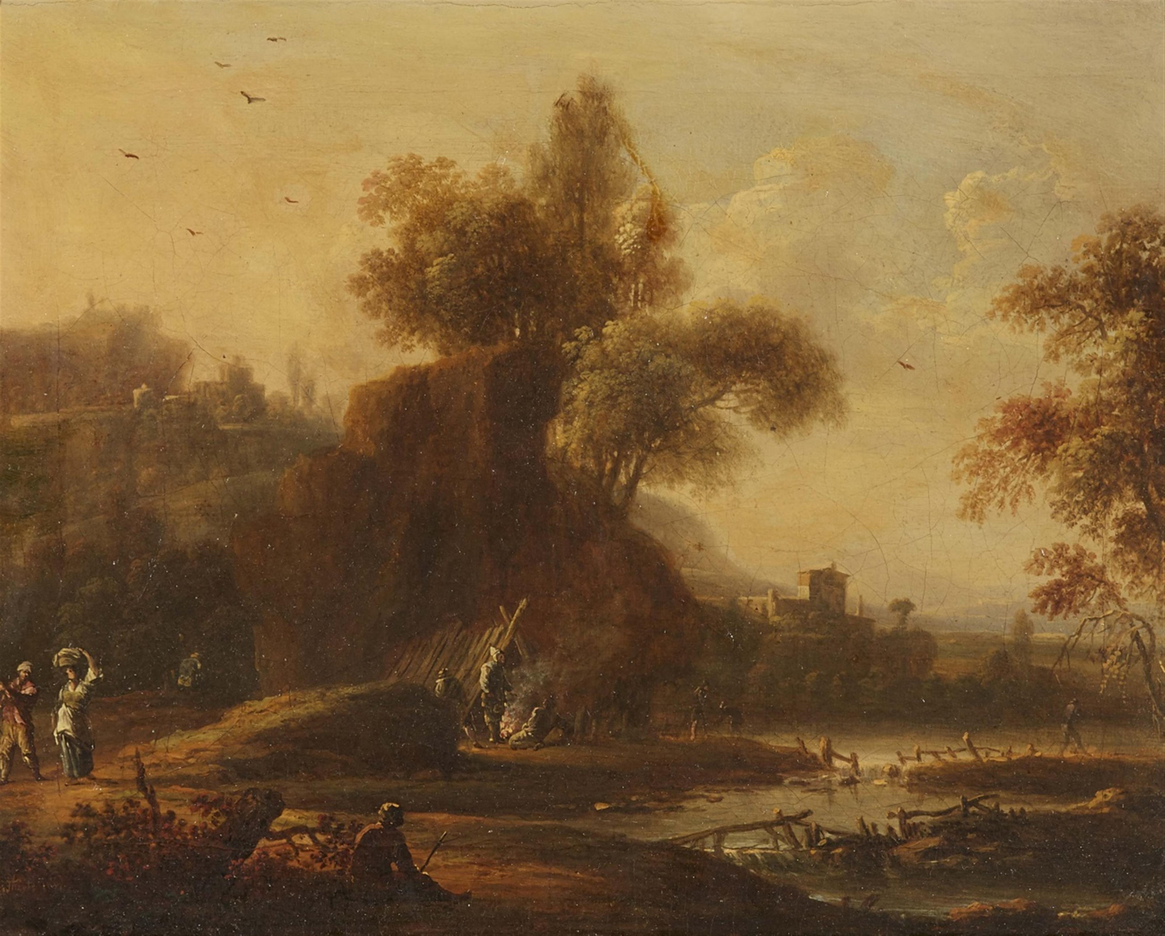 Johann Alexander Thiele - Landschaft an einem Fluss - image-1