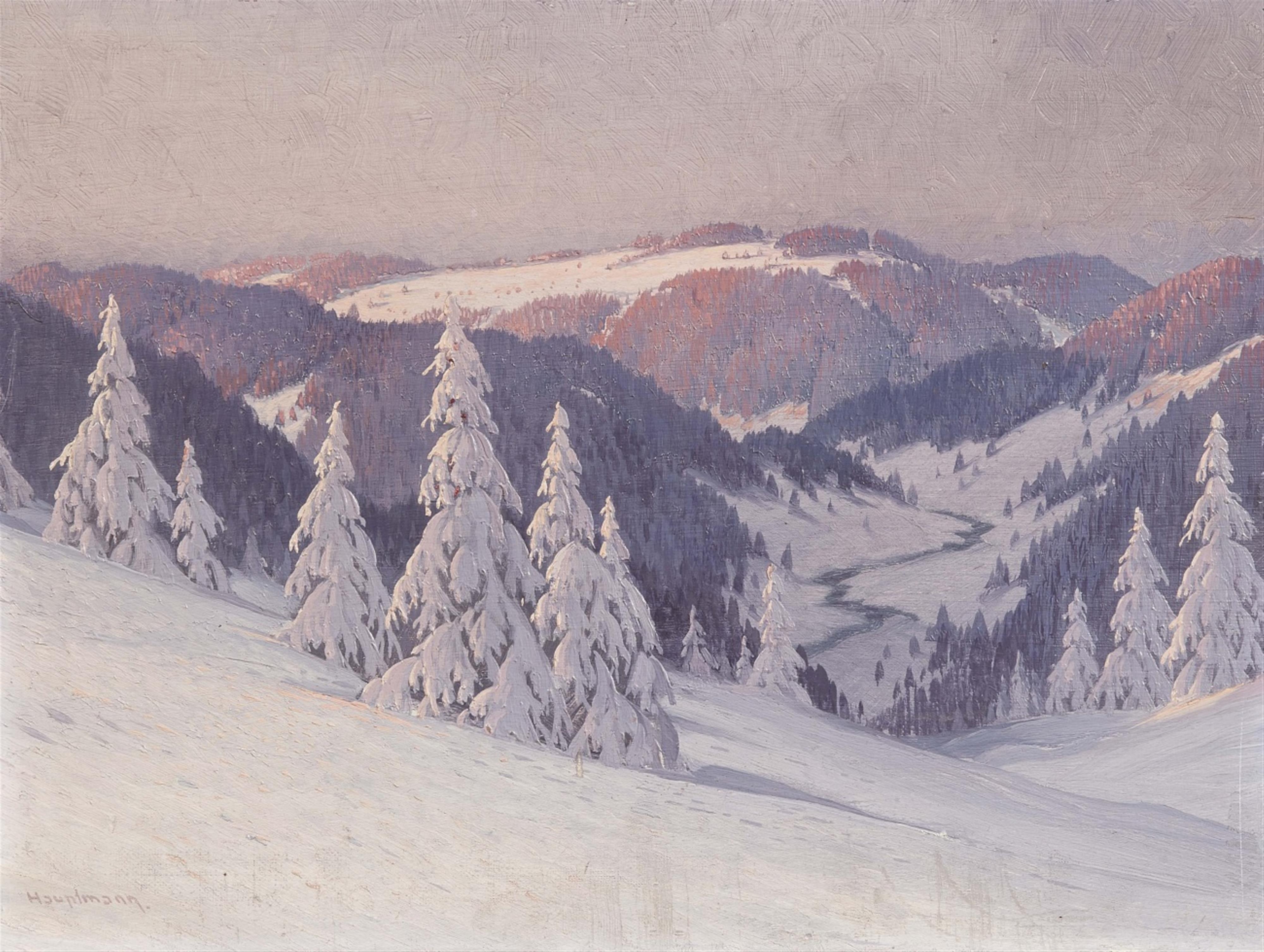 Karl Hauptmann - Winter Landscape - image-1