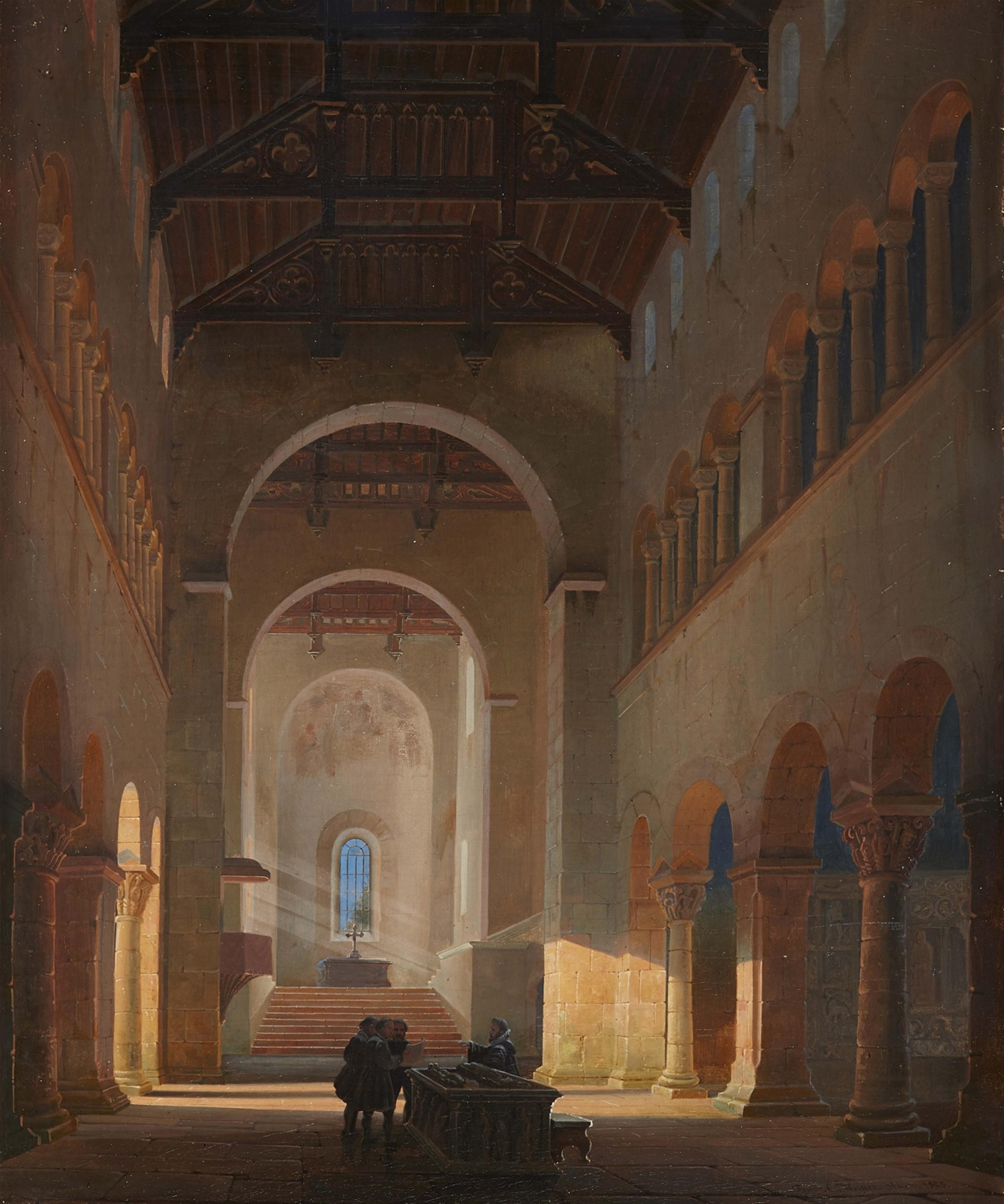 Friedrich Carl Mayer - Interieur einer romanischen Basilika - image-1