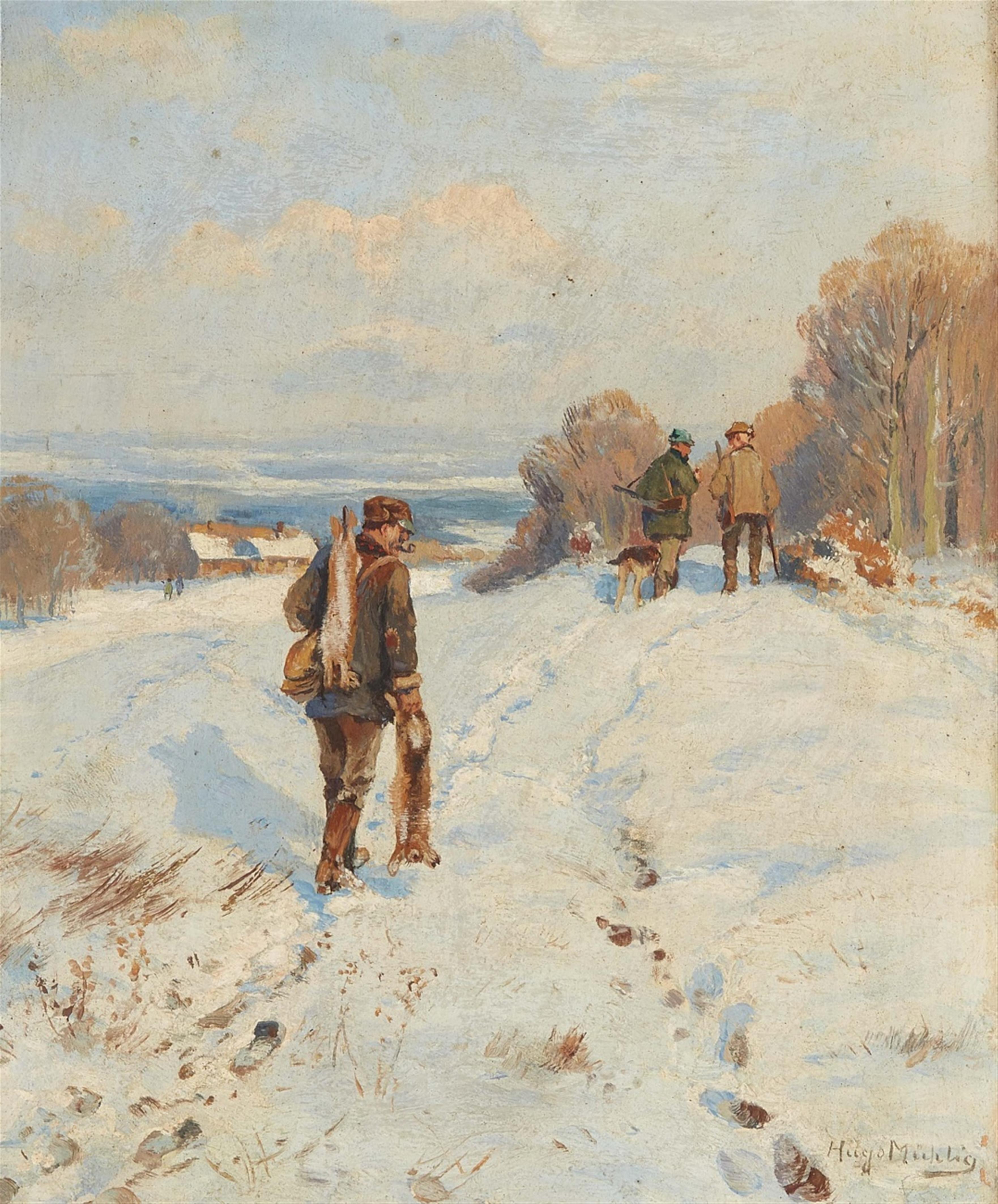 Hugo Mühlig - A Hunter in the Snow - image-1
