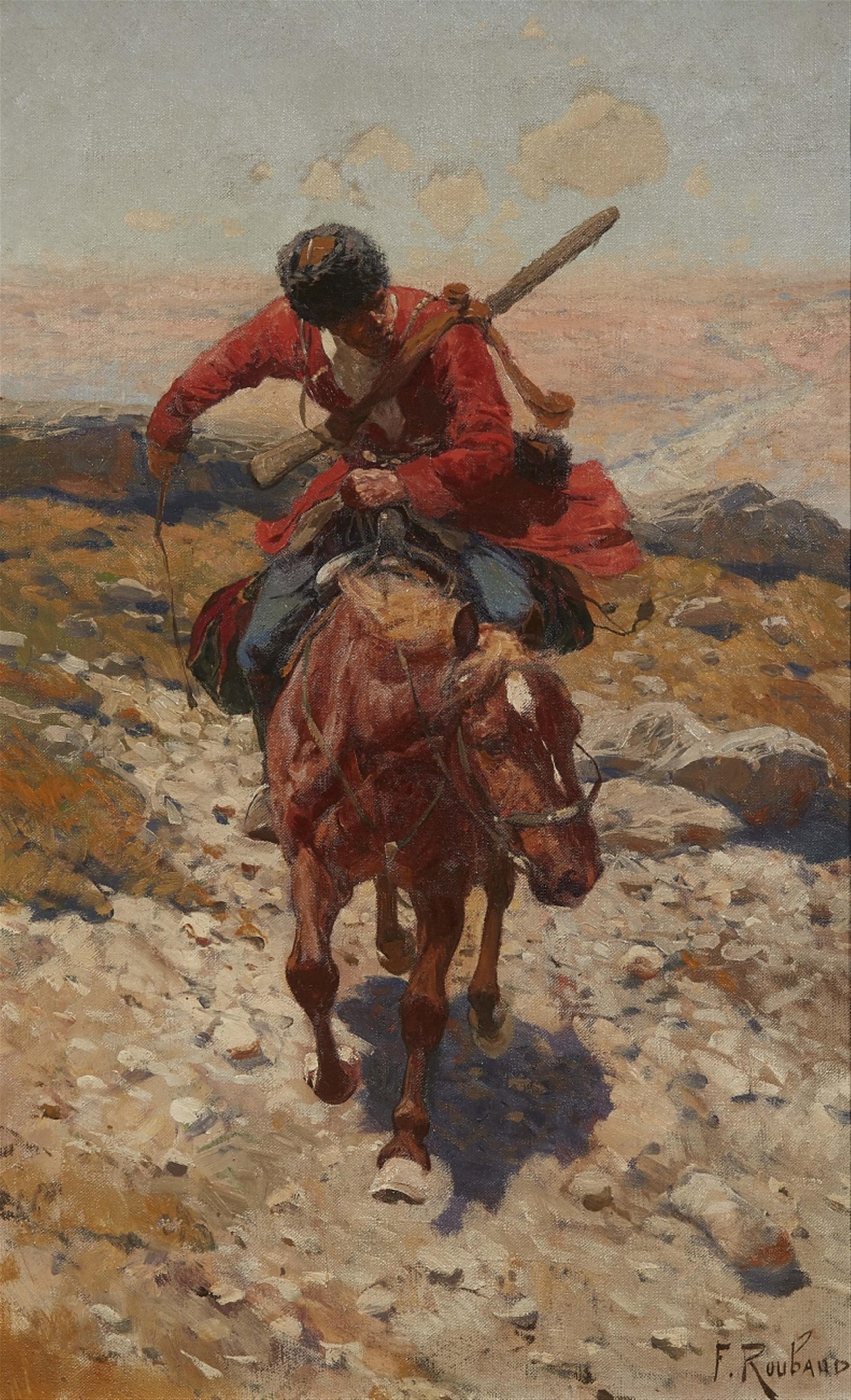 Franz Alekseyevich Roubaud - Circassian Horsemen - image-1
