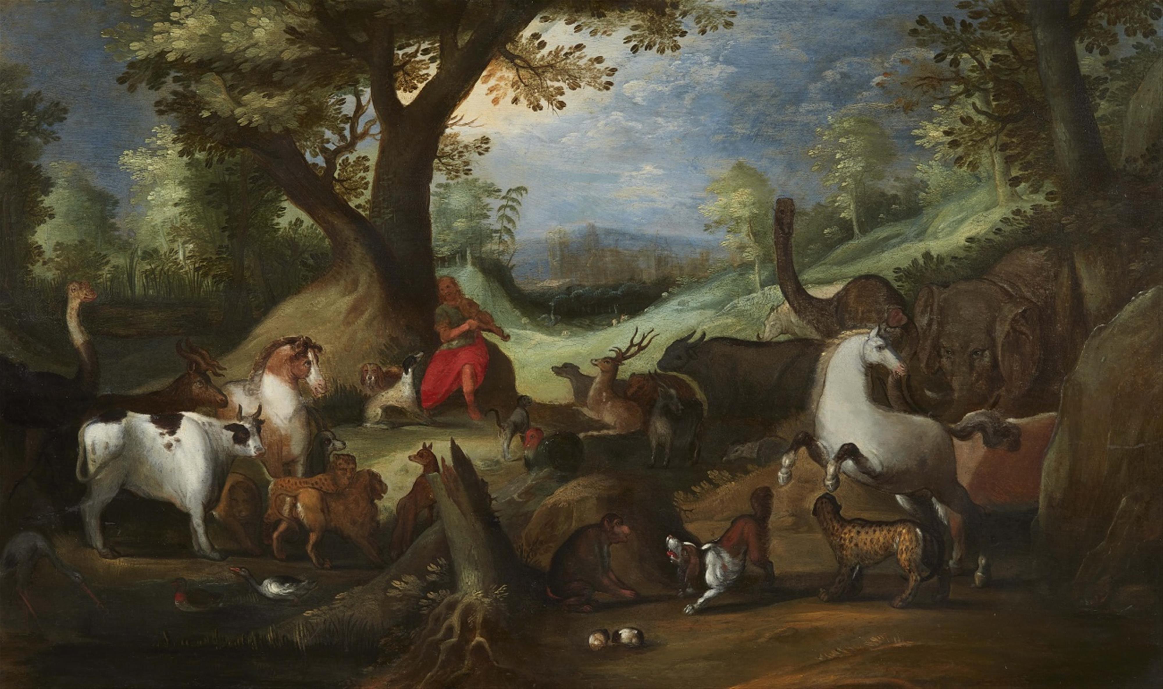 Flämischer Meister des 17. Jahrhunderts - Orpheus bezaubert die Tiere - image-1