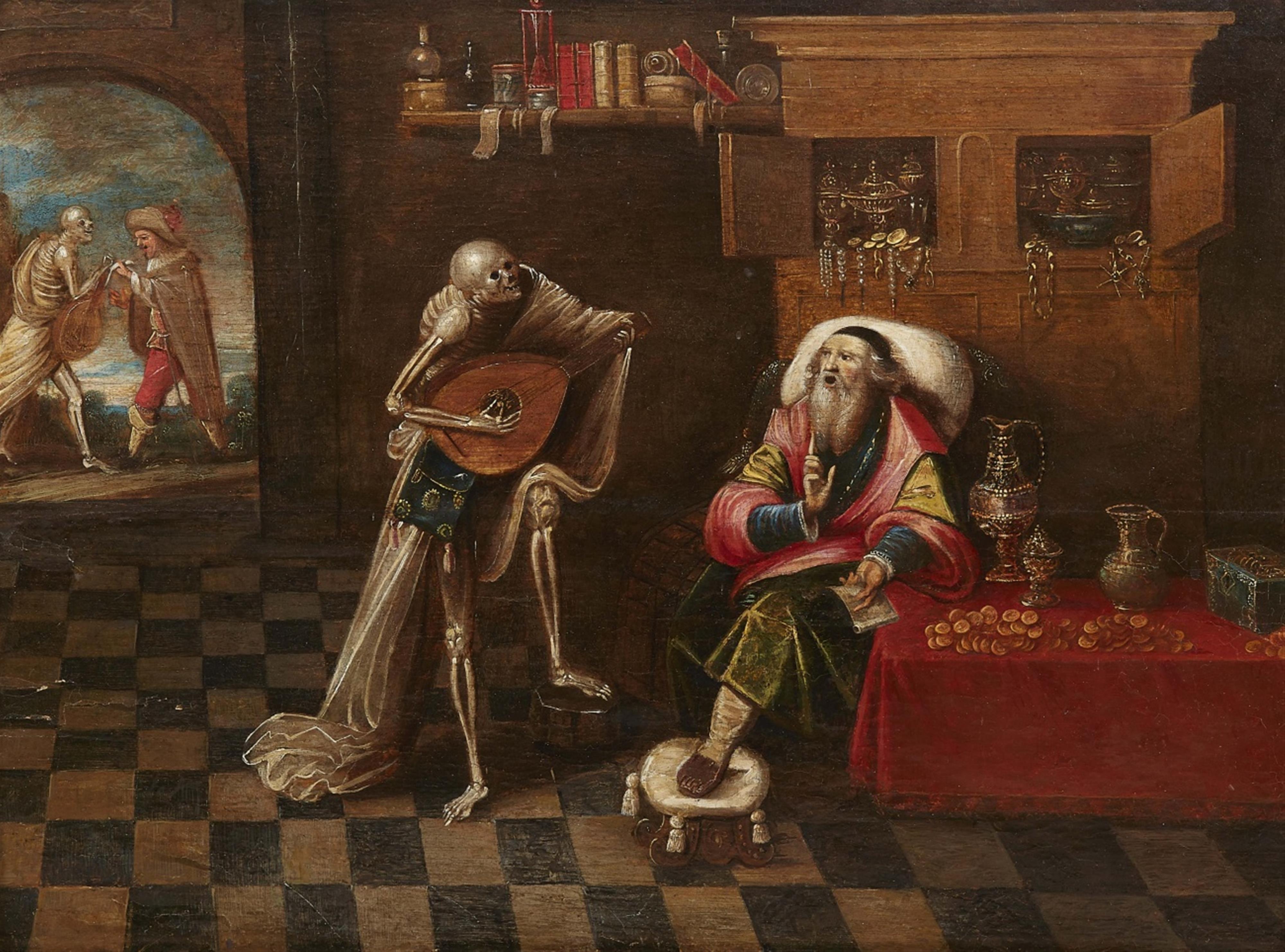 Frans Francken the Younger, direct follower (17th century) - Death and the Rich Man - image-1