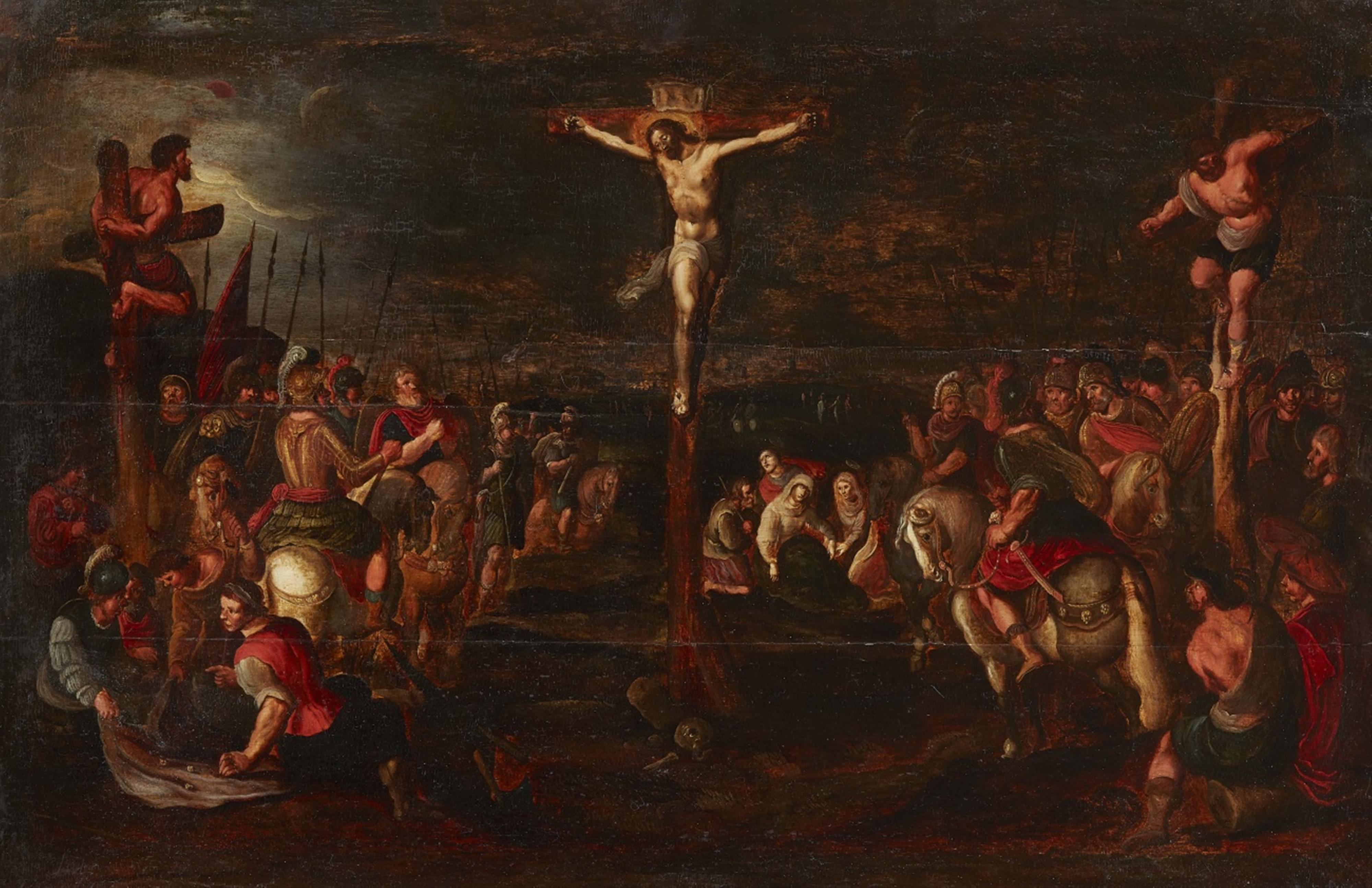 Frans Francken the Younger, follower of - Mount Calvary - image-1
