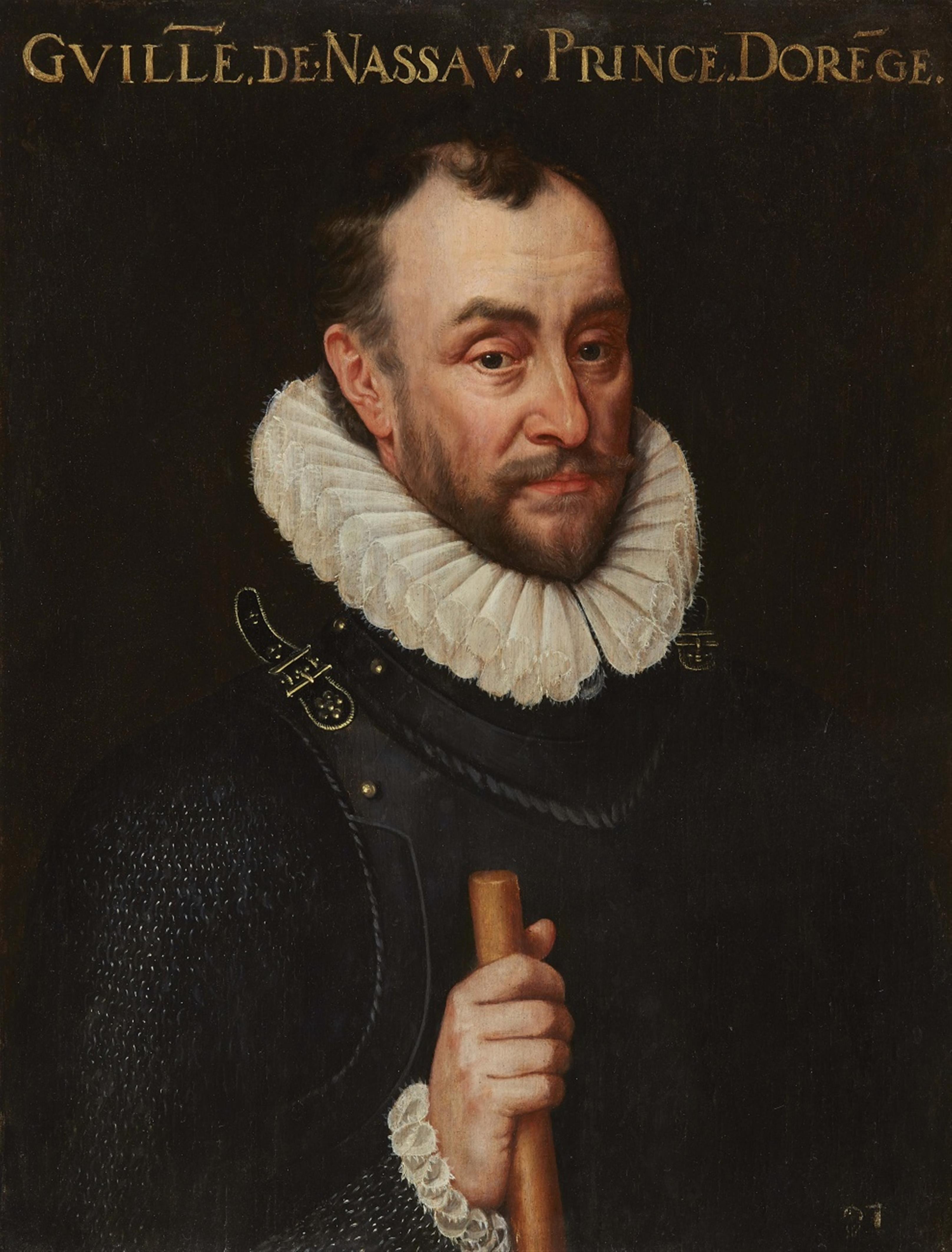 Dutch School late 16th century - Portrait of Willem I of Orange - image-1