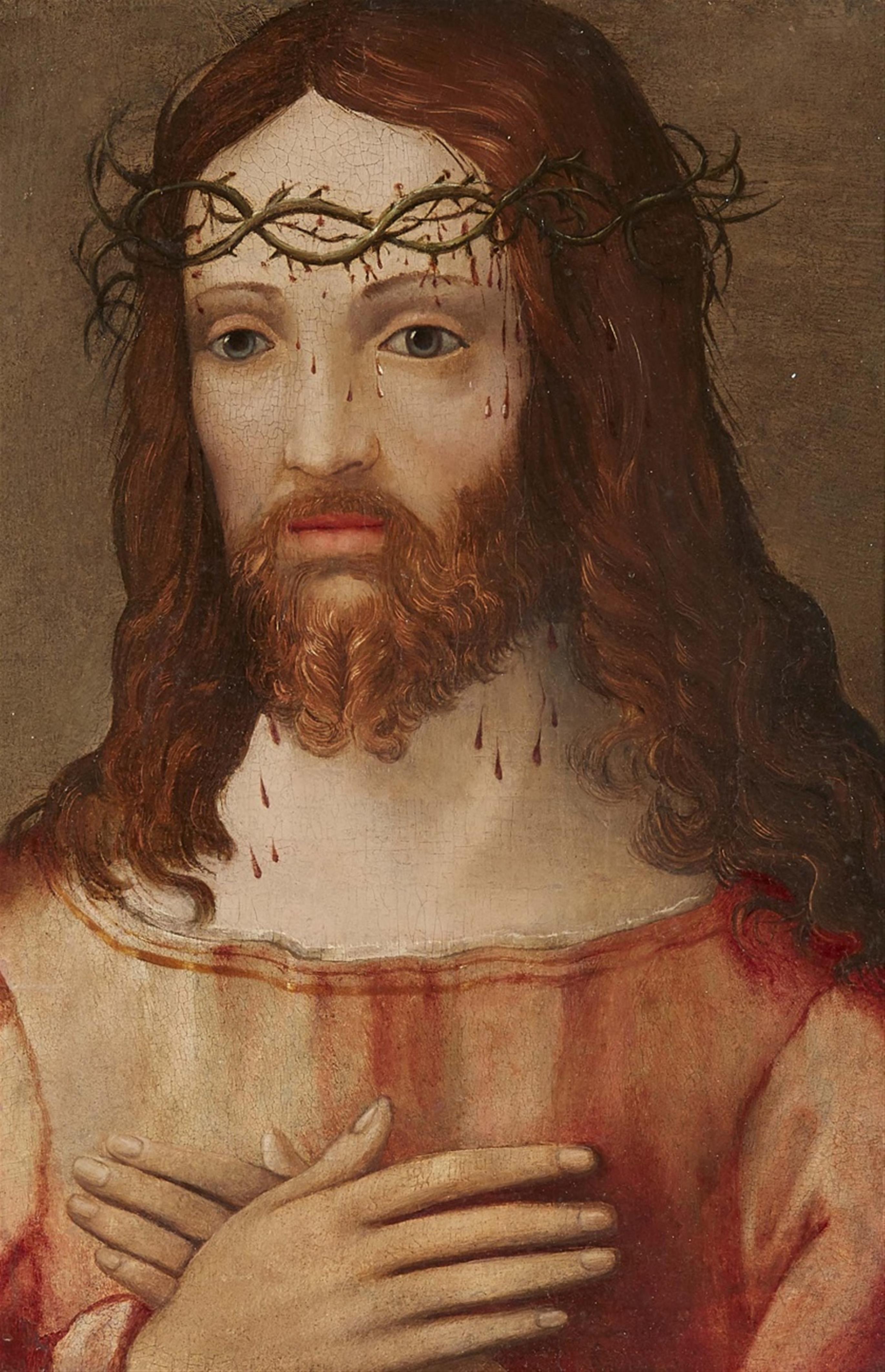 Lombardian School 16th century - Christ crowned with Thorns - image-1