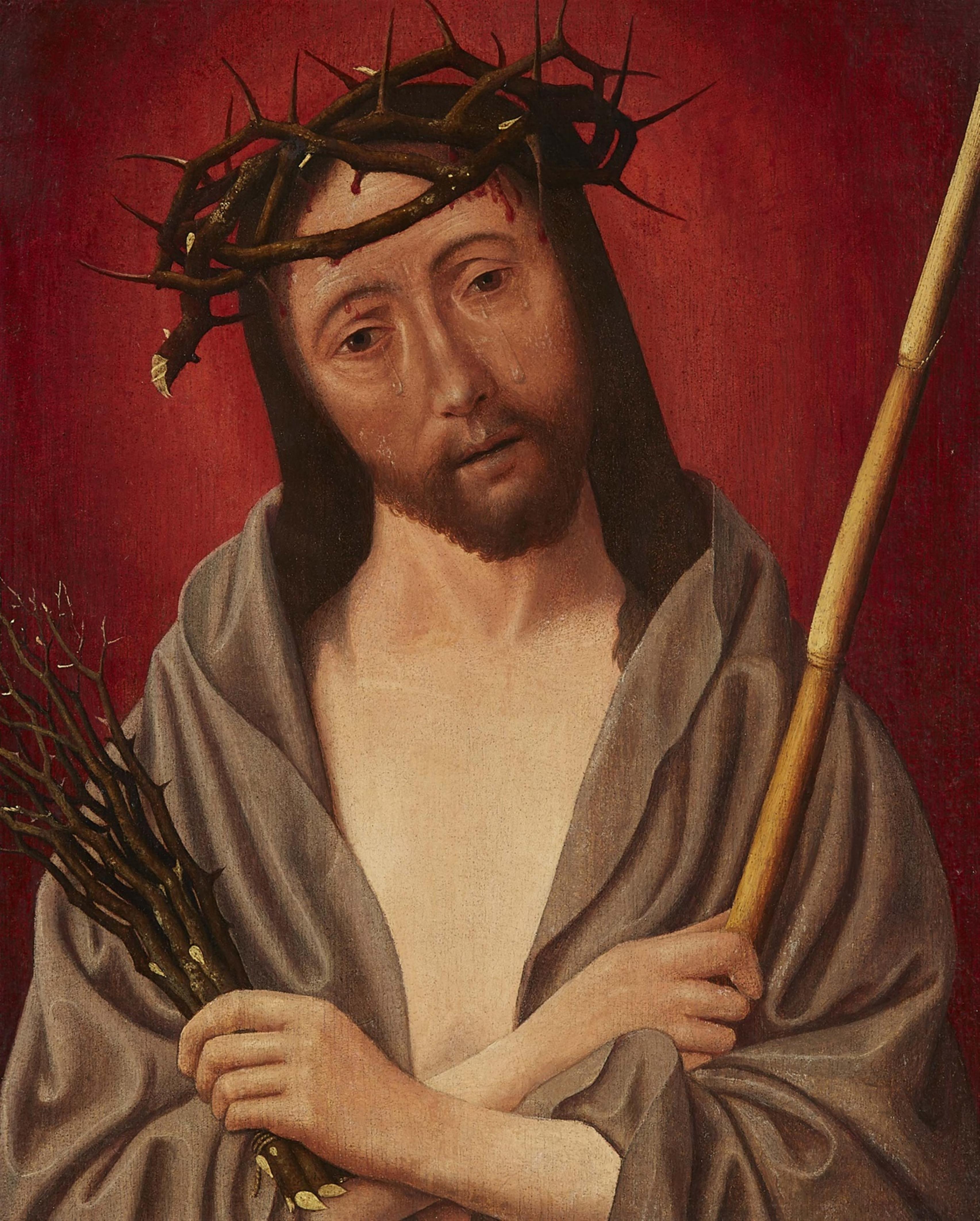 Jan Mostaert, circle of - Christ as the Man of Sorrows - image-1