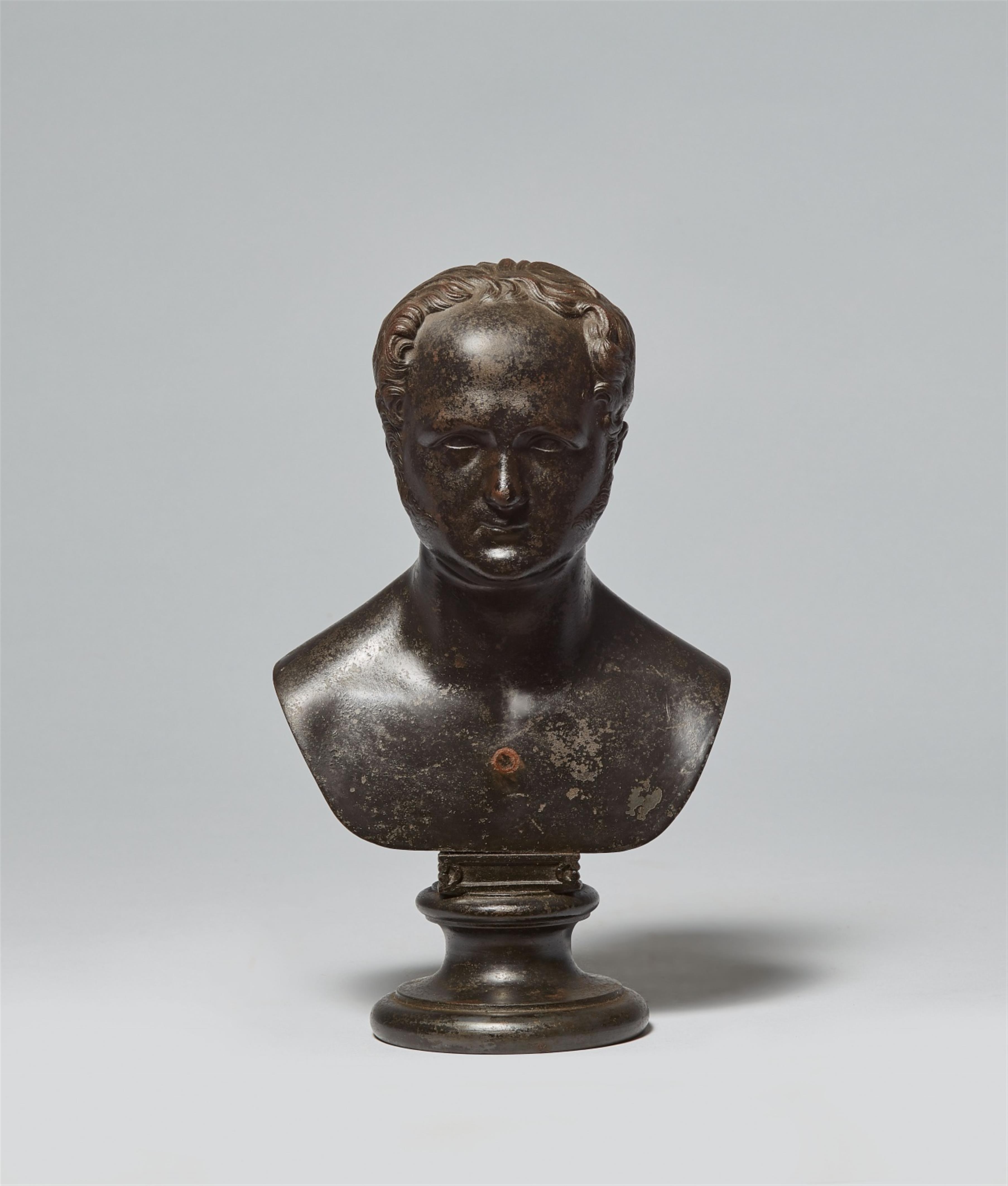 A cast iron bust of Tsar Alexander I of Russia - image-1
