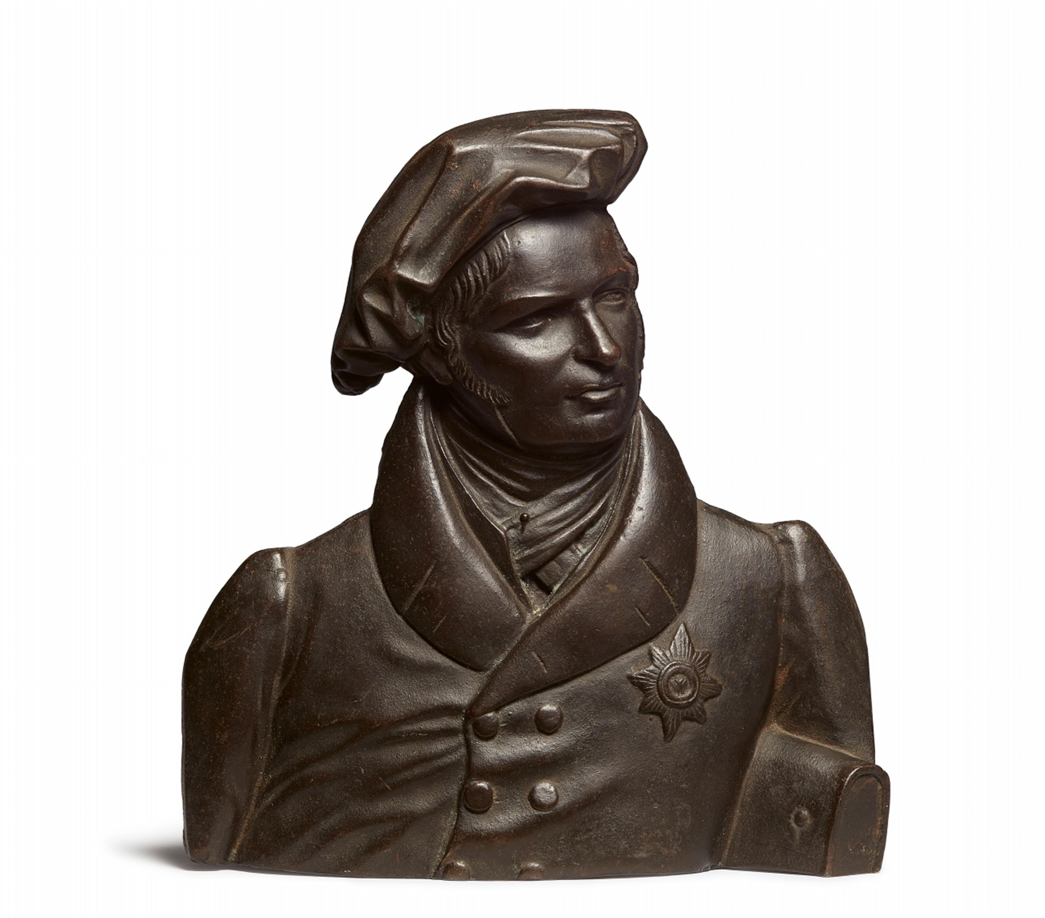 A cast iron bust of Alexander von Humboldt - image-1