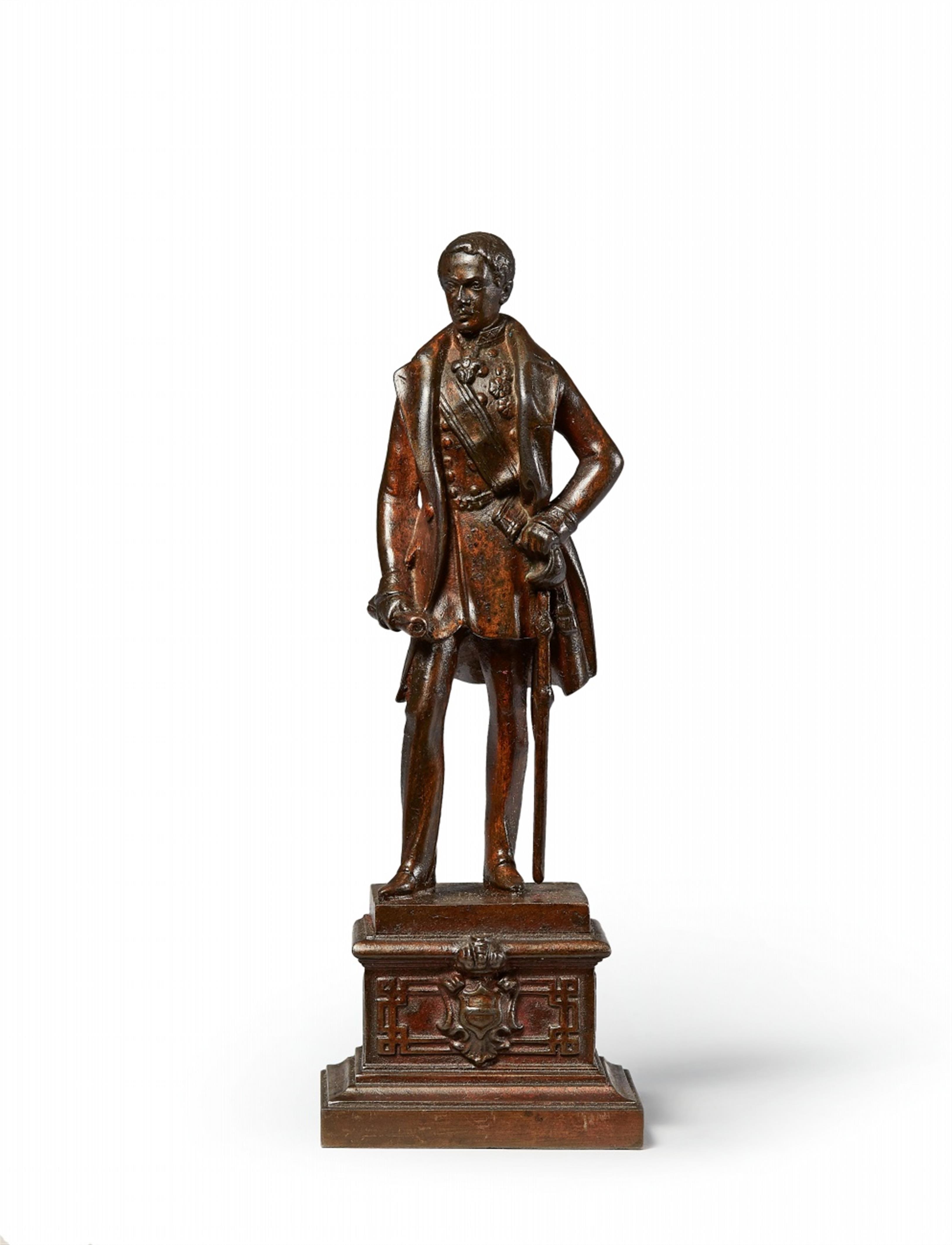 A cast iron statuette of a Prussian prince - image-1