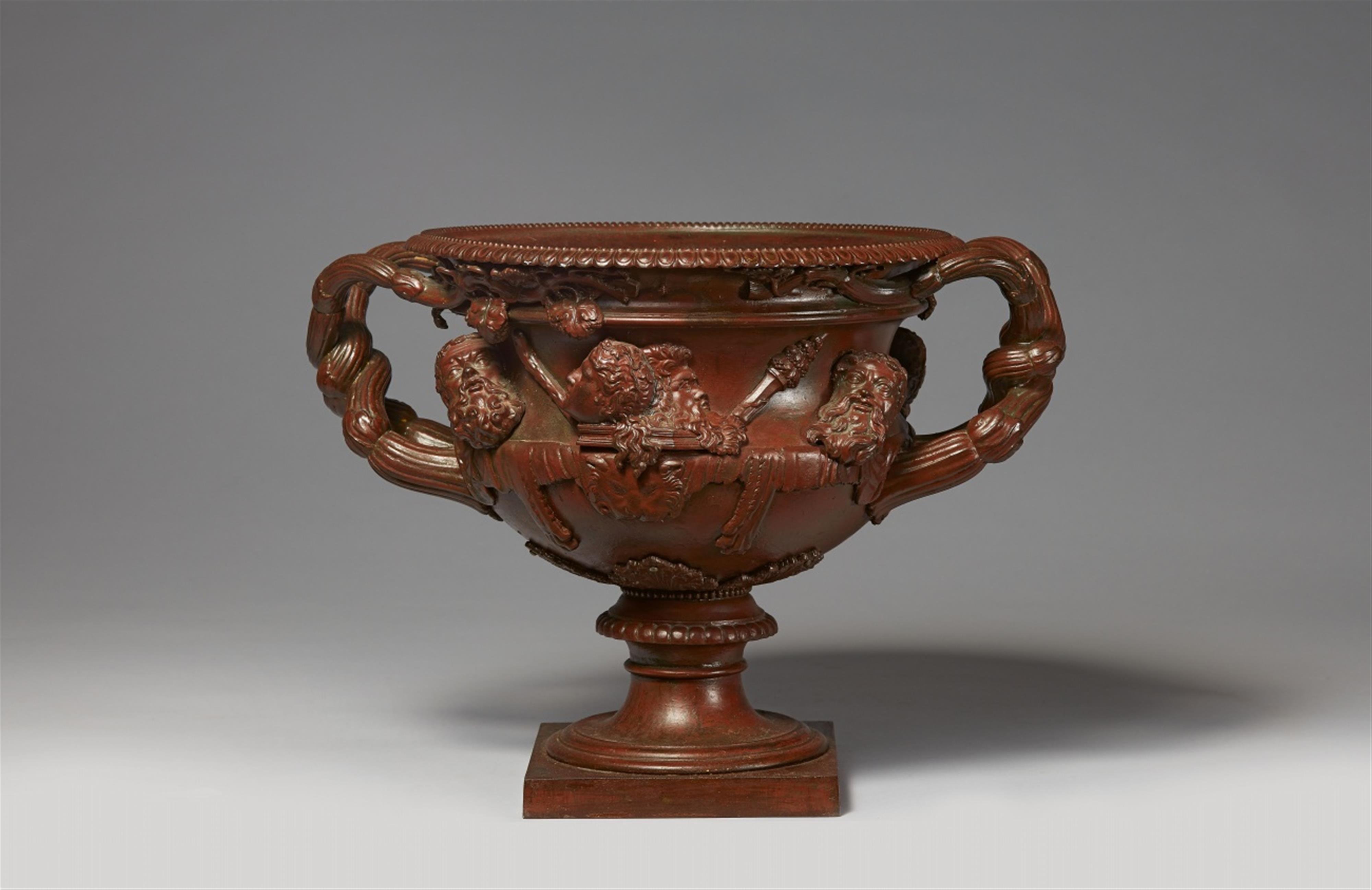 A small cast iron copy of the Warwick vase - image-1
