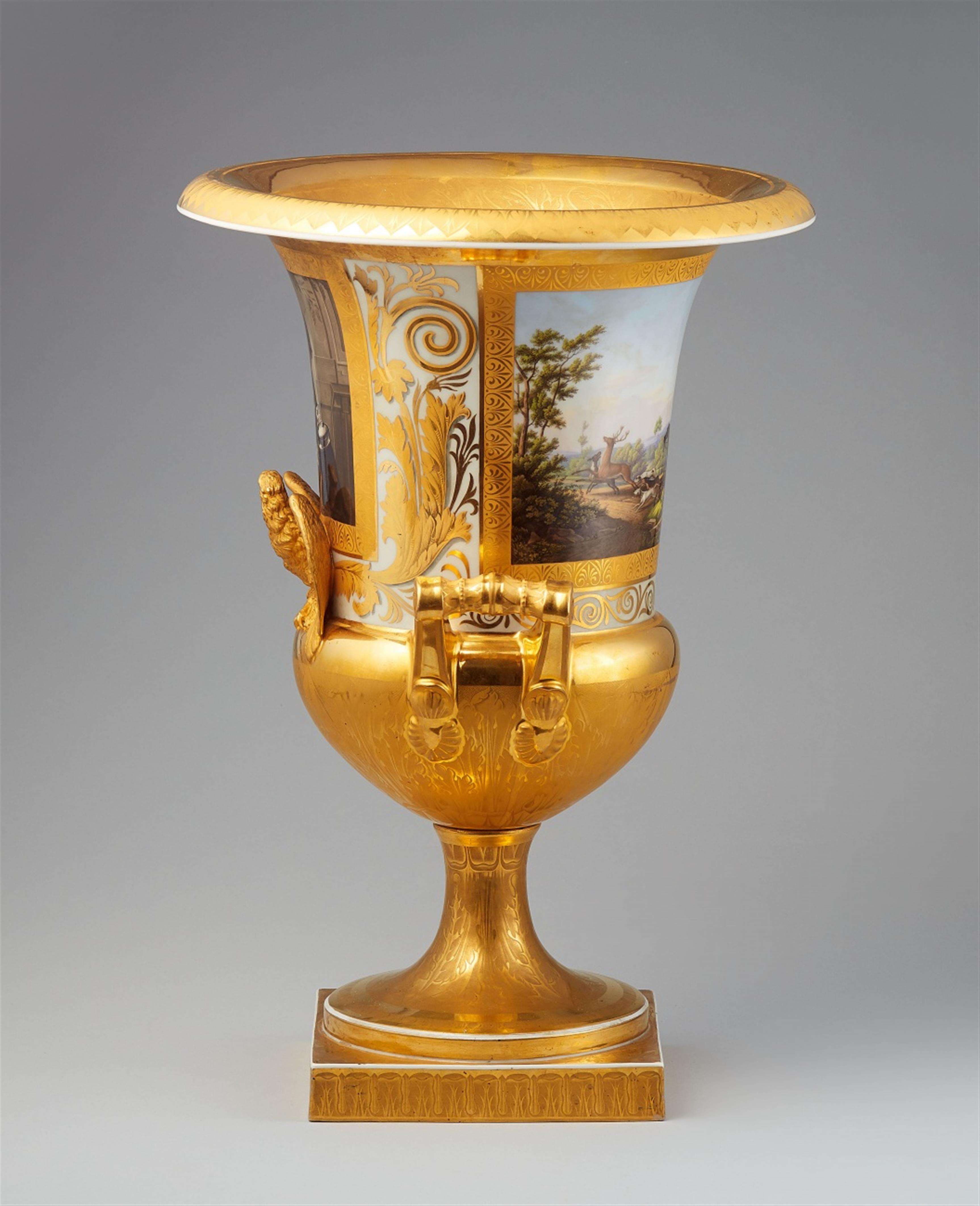 A Berlin KPM porcelain commemorative vase with a portrait of Prince Albrecht - image-4