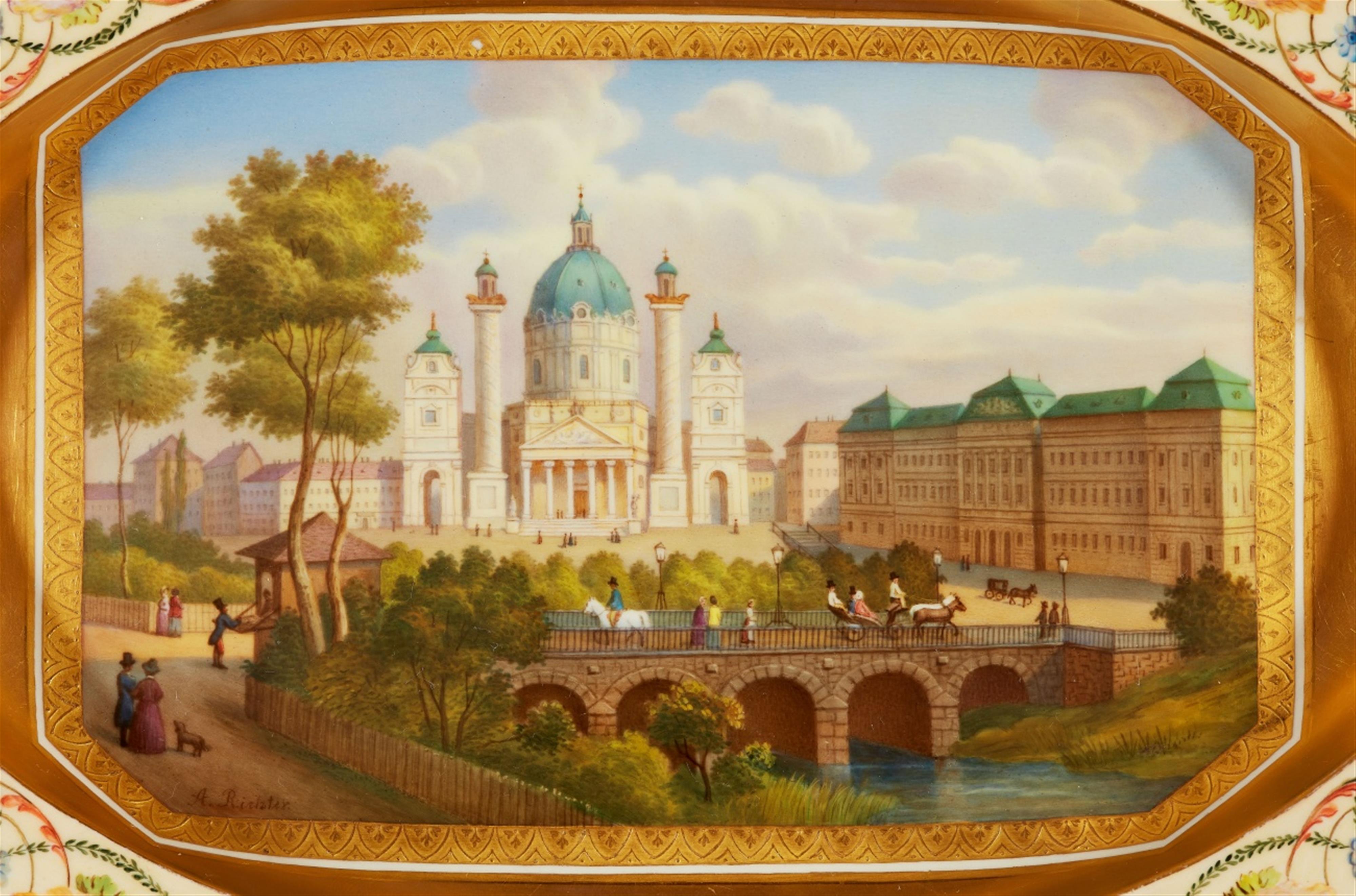 Platte mit Ansicht der Karlskirche - image-2