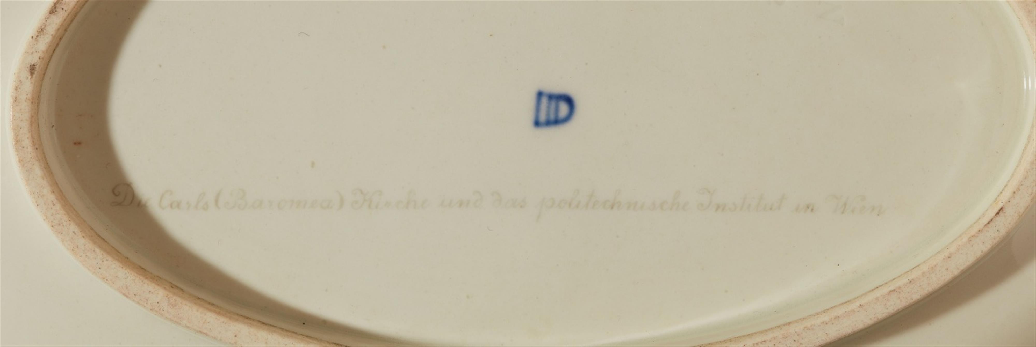 A Vienna porcelain tray with the Karlskirche - image-3