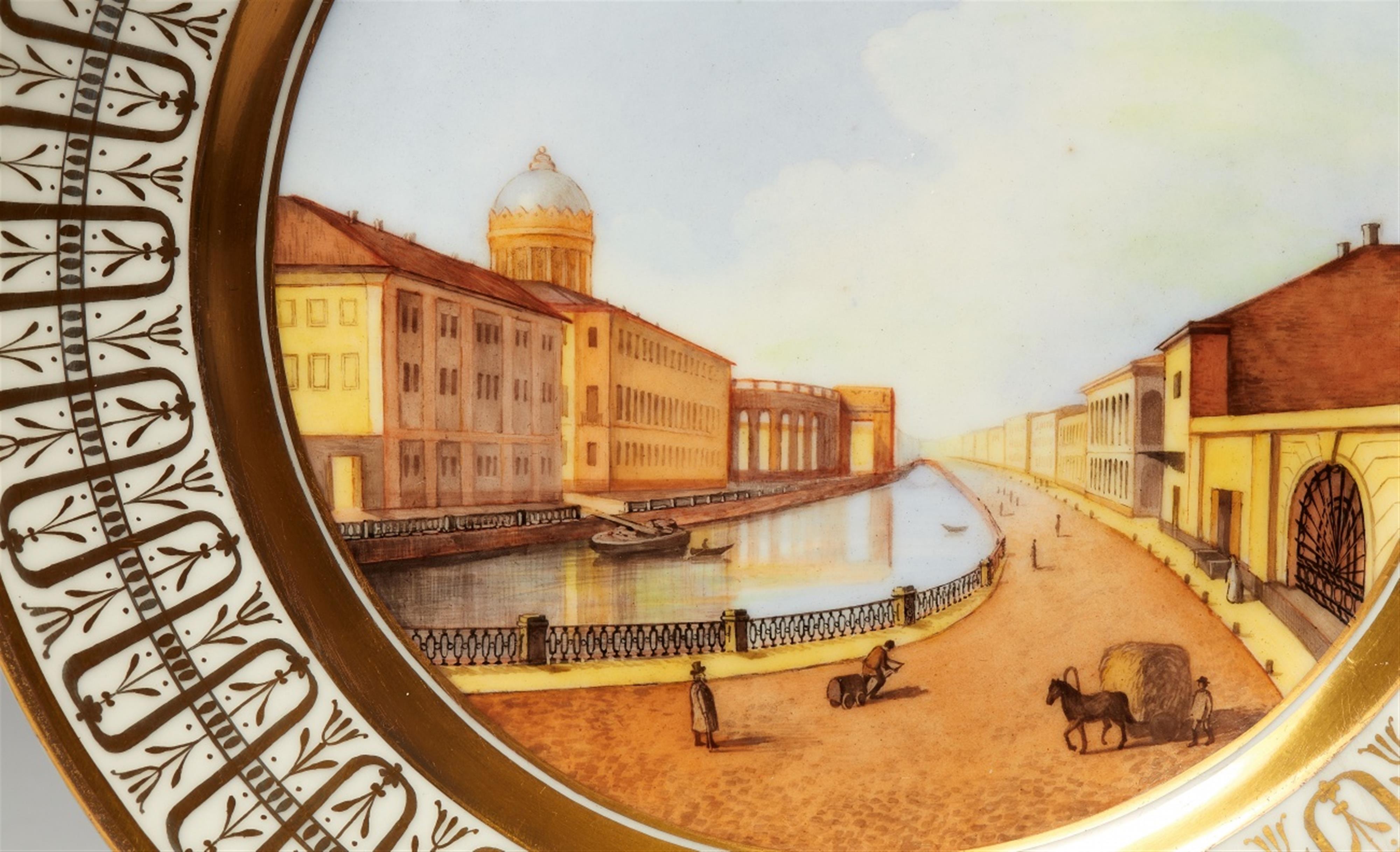 A St. Petersburg porcelain plate with a view of St. Petersburg - image-2