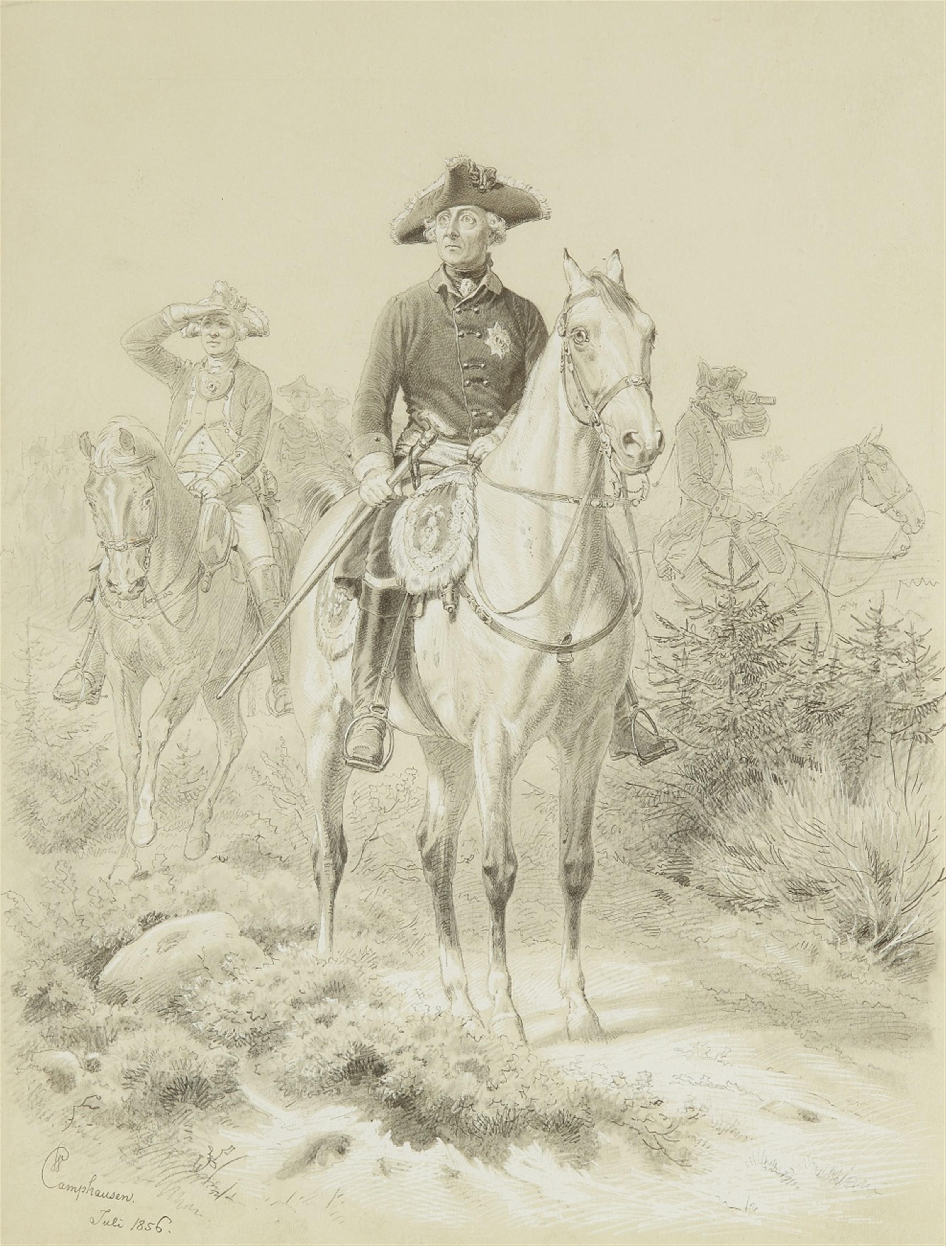 Wilhelm Camphausen - Frederick the Great Inspecting an Operational Zone - image-1
