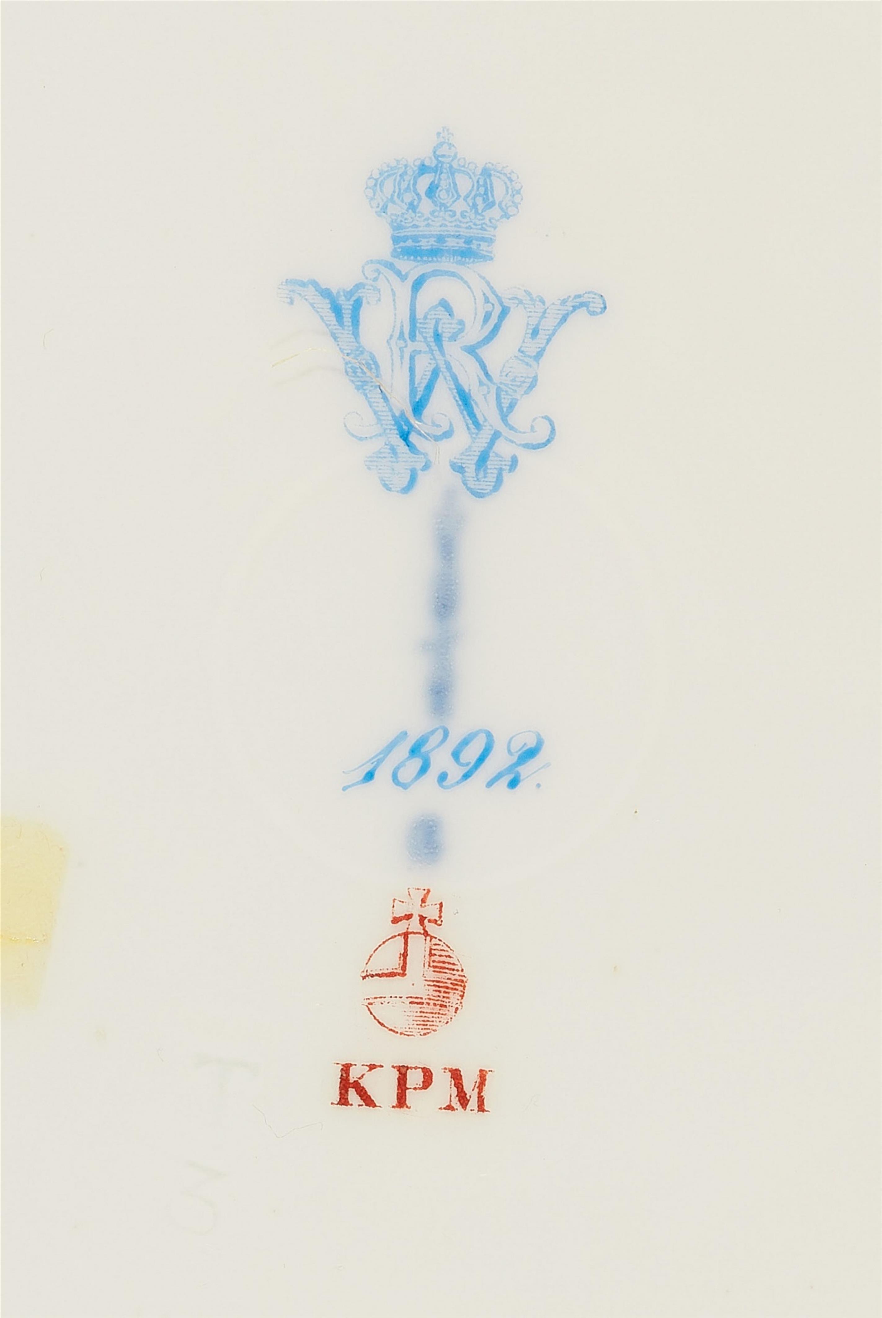 Paar Teller aus dem Neu-Osier-Tafelservice für Kaiser Wilhelm II. - image-2