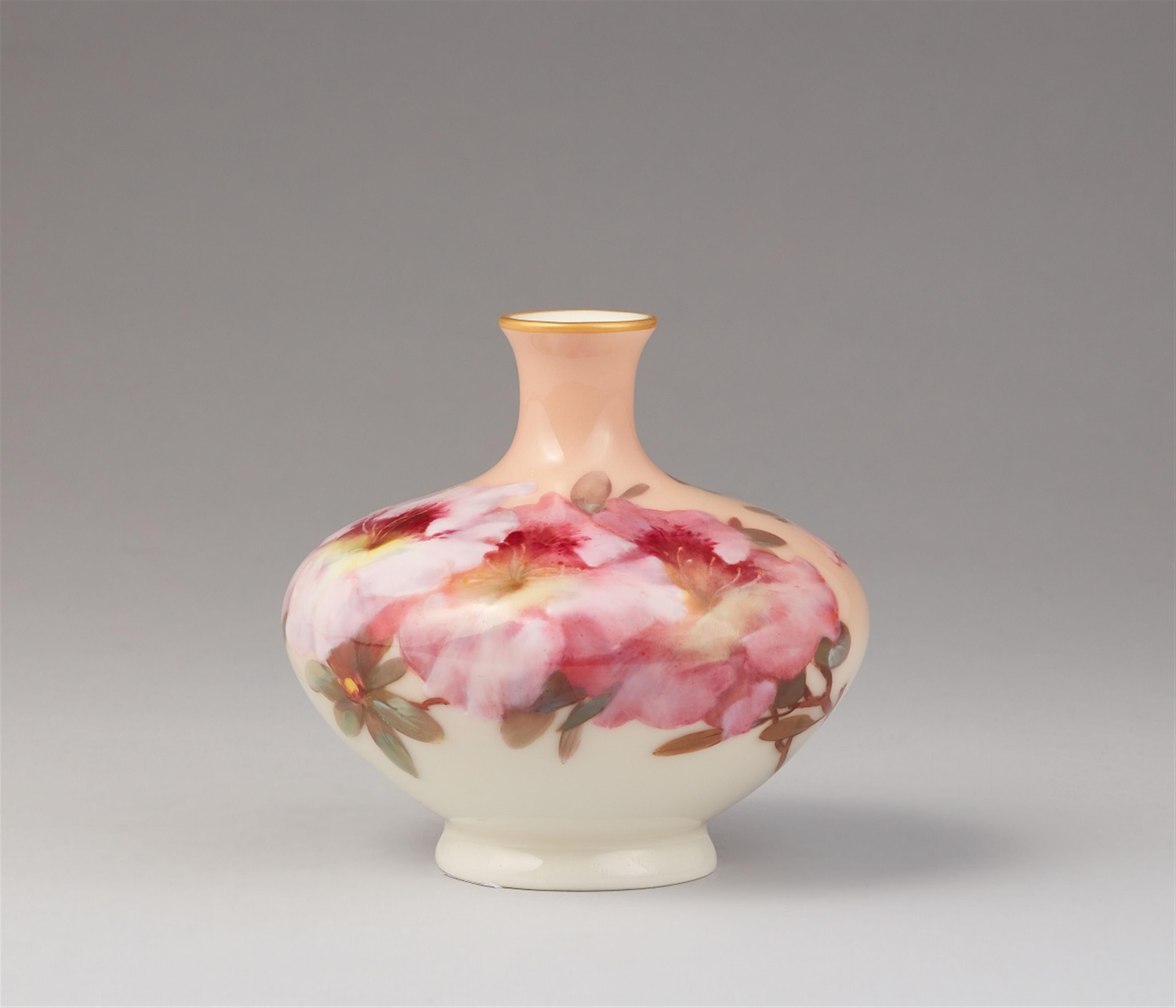 A small Berlin KPM porcelain vase with "weichmalerei" - image-1