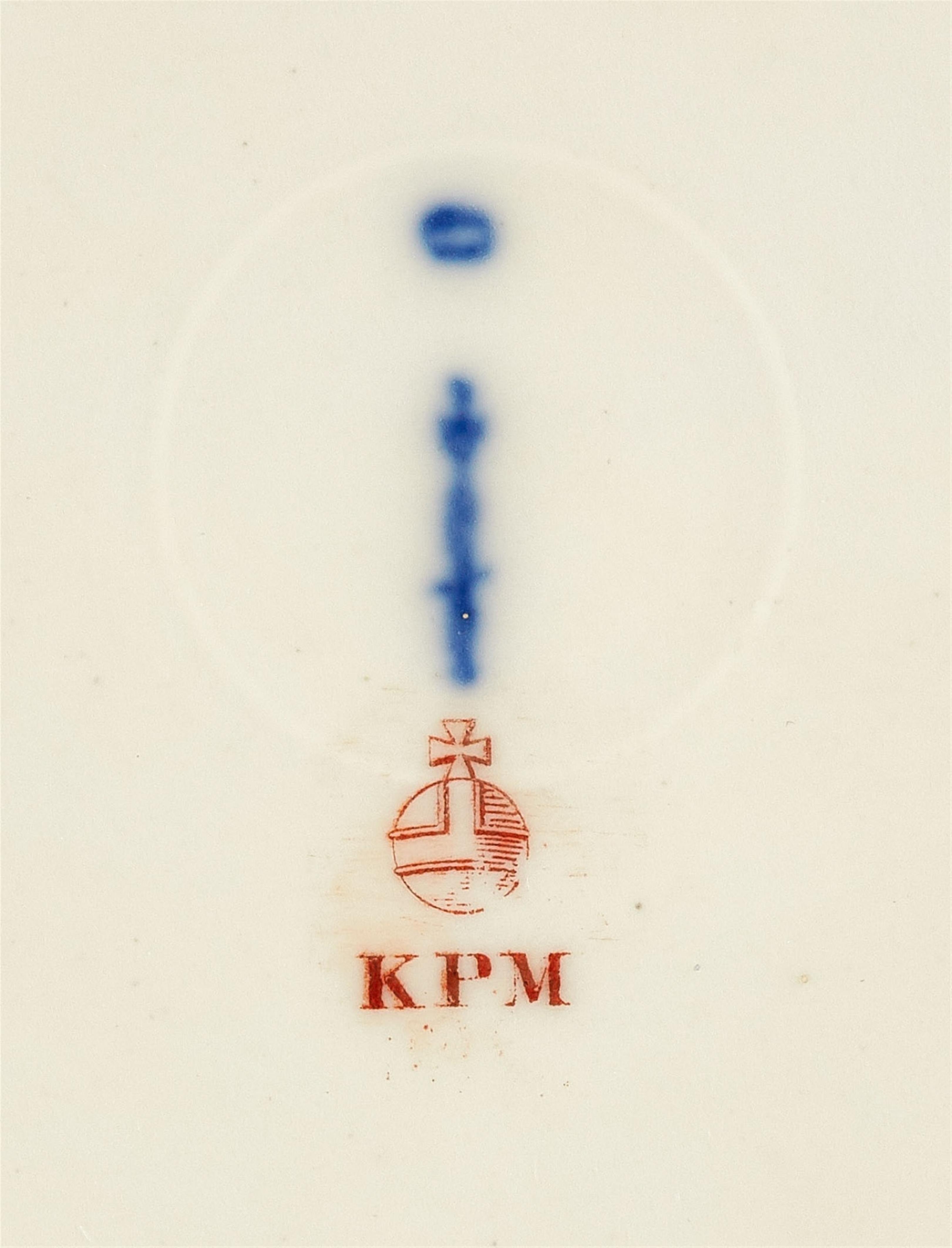 A Berlin KPM porcelain dessert plate with anemonies - image-2