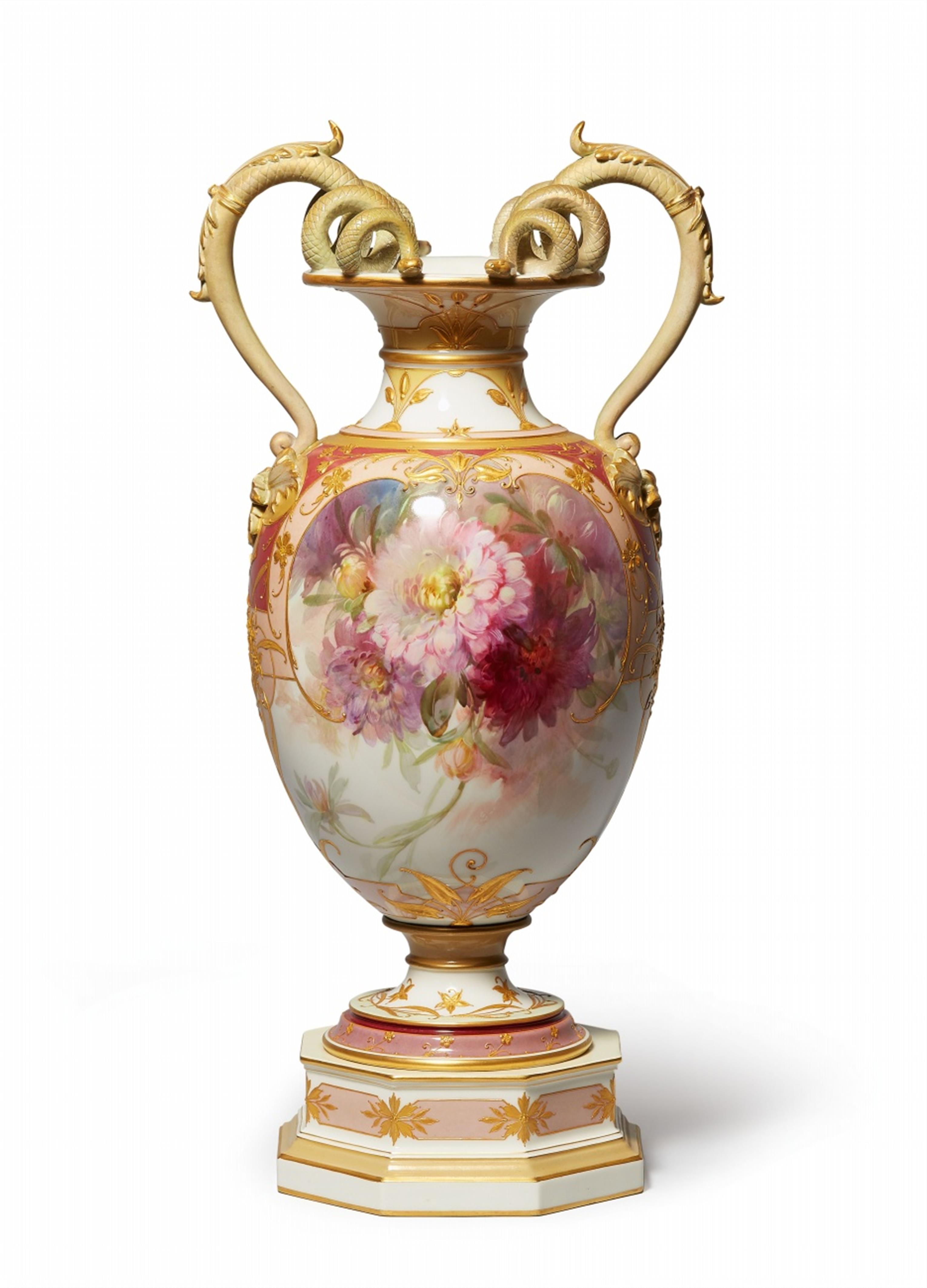 A Berlin KPM porcelain vase with "weichmalerei" - image-2