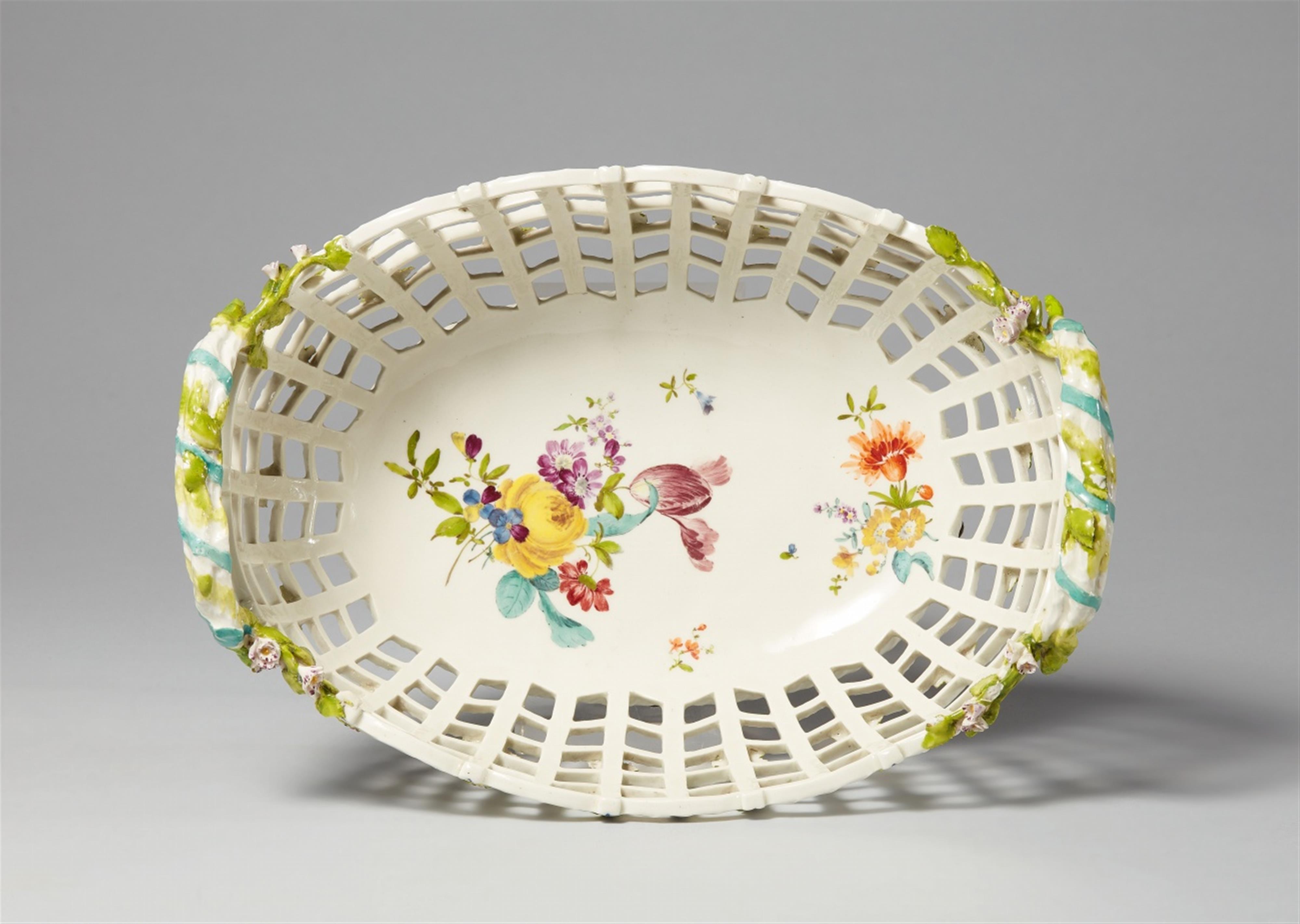 A Berlin KPM porcelain sweetmeats basket from a royal service - image-1