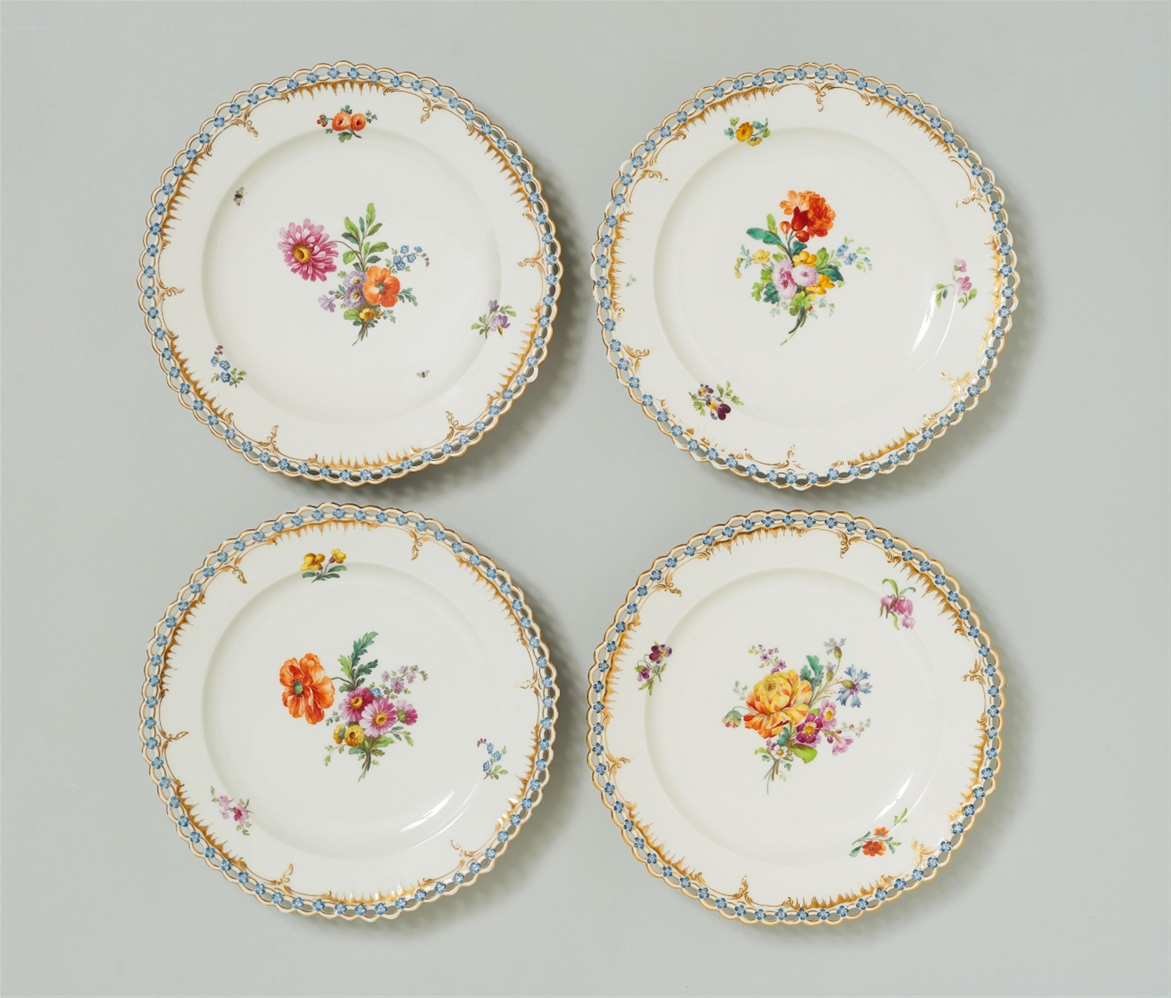 Four Berlin KPM porcelain dessert plates from the dinner service for the Landgraf von Hessen-Kassel - image-1