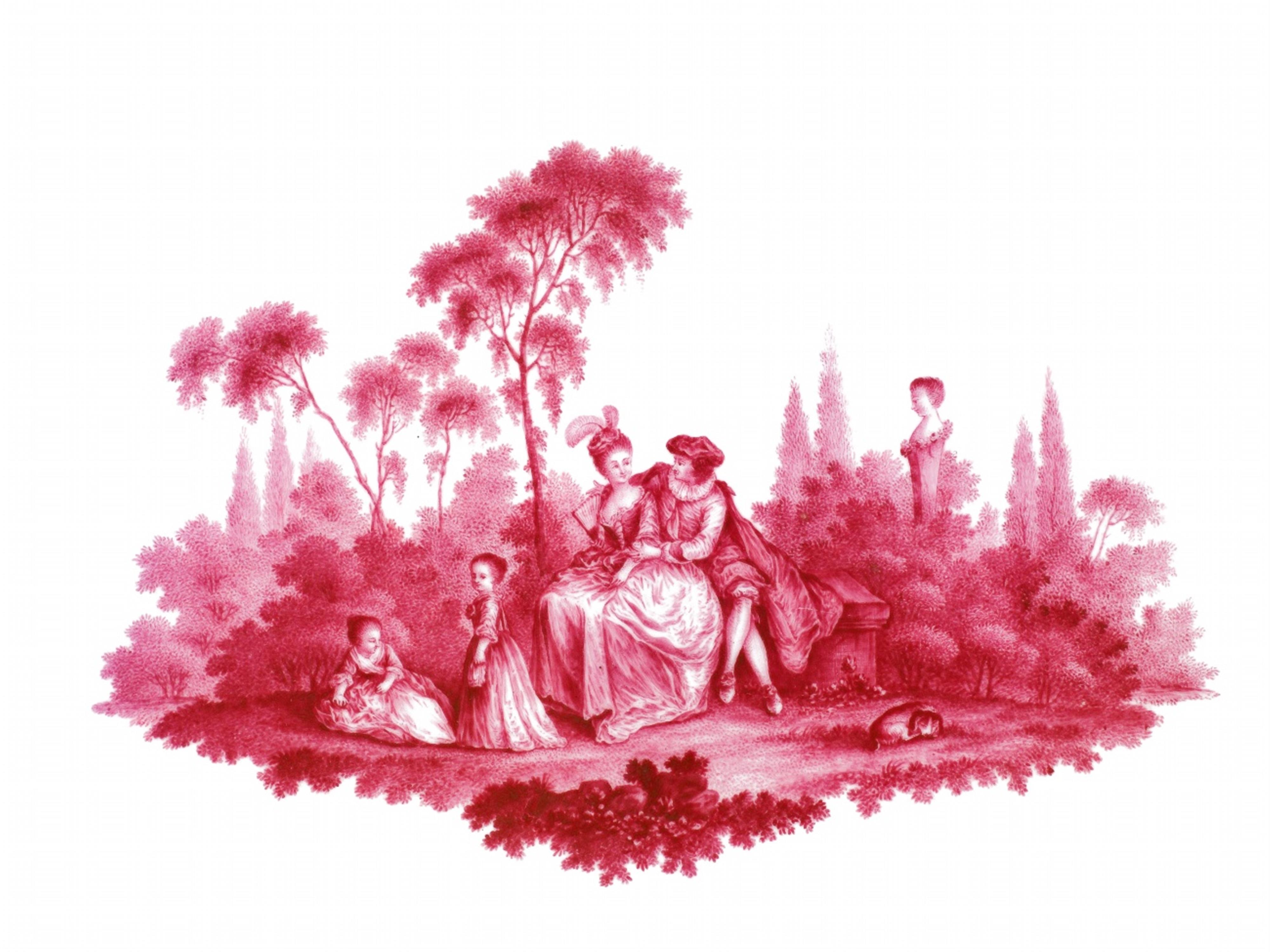 Tête-à-tête mit purpurnen Watteauszenen - image-2