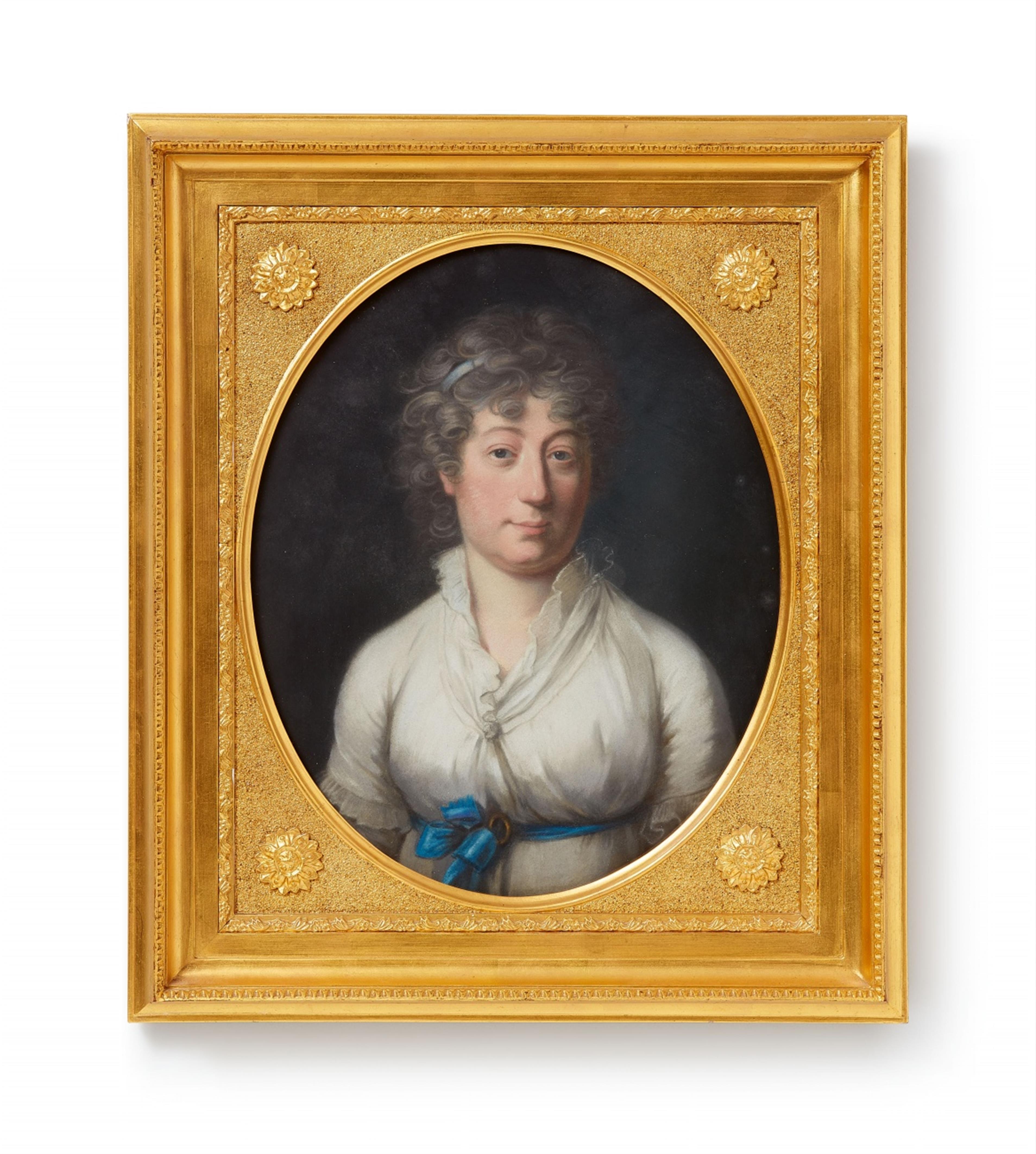 Johann Heinrich Schröder, zugeschrieben - Bildnis einer Dame in weißem Kleid - image-1