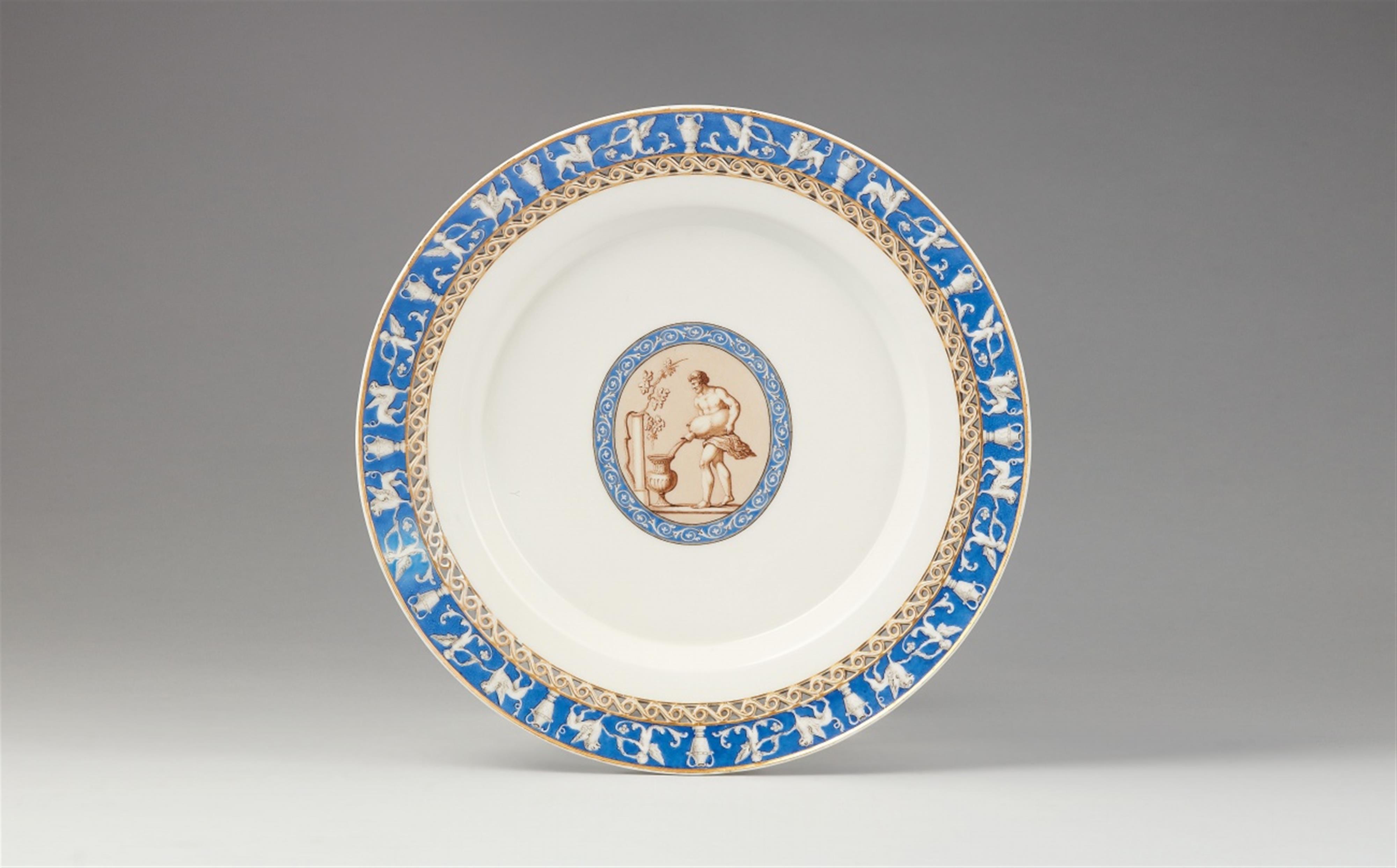 A rare Berlin KPM porcelain dessert plate from the dinner service for the Prince Bishop of Osnabruck - image-1